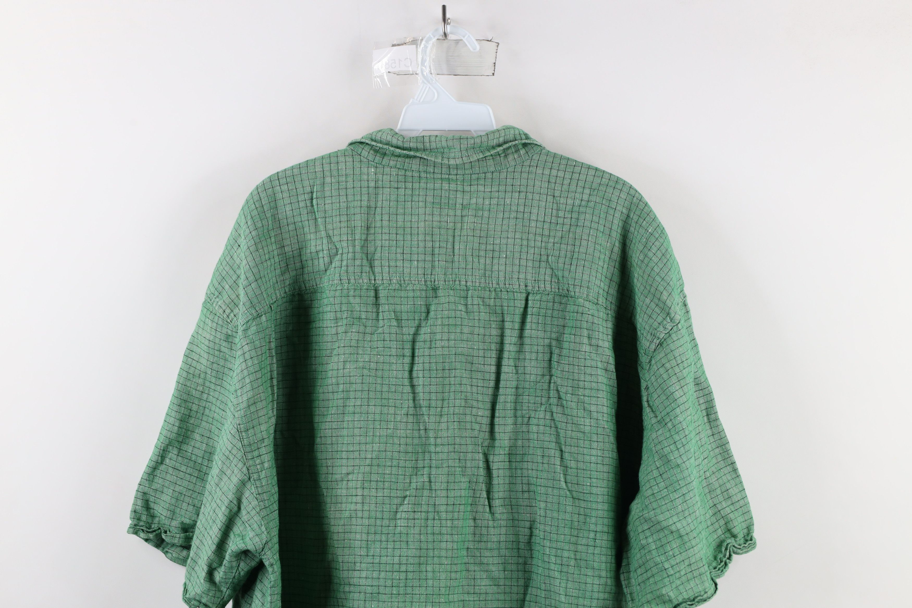 Guess × Vintage Vintage 90s Guess Jeans Short Sleeve Button Shirt Green Size US XXL / EU 58 / 5 - 11 Thumbnail