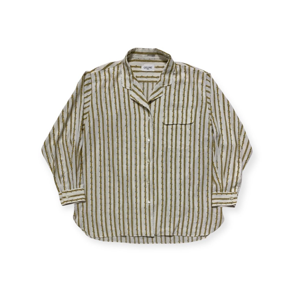 Celine CELINE gold chain stripes Size M / US 6-8 / IT 42-44 - 1 Thumbnail