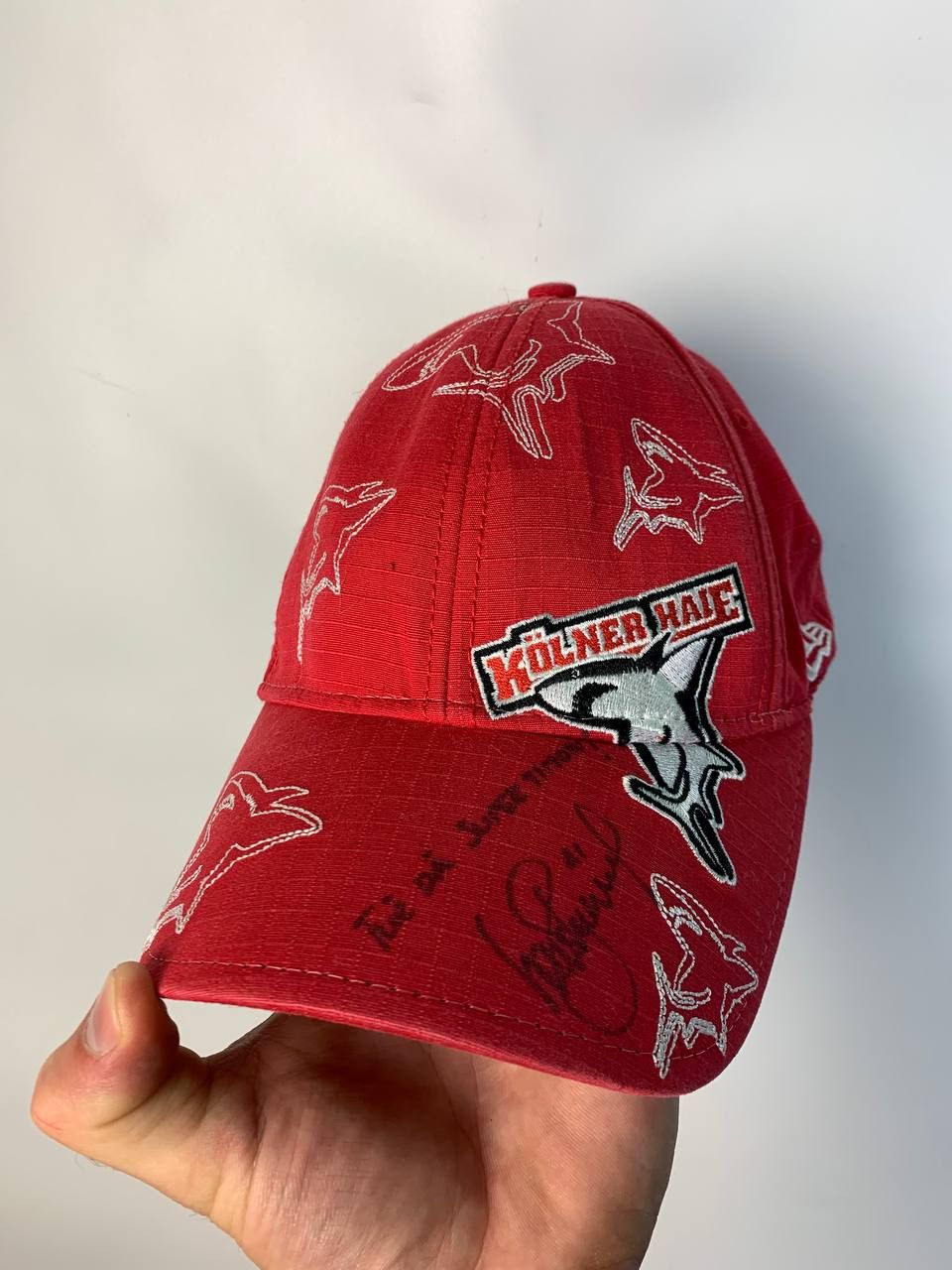 New Era × Vintage Vintage Ice Hockey Kolner Haie signed autograph Cap Hat Size ONE SIZE - 1 Thumbnail