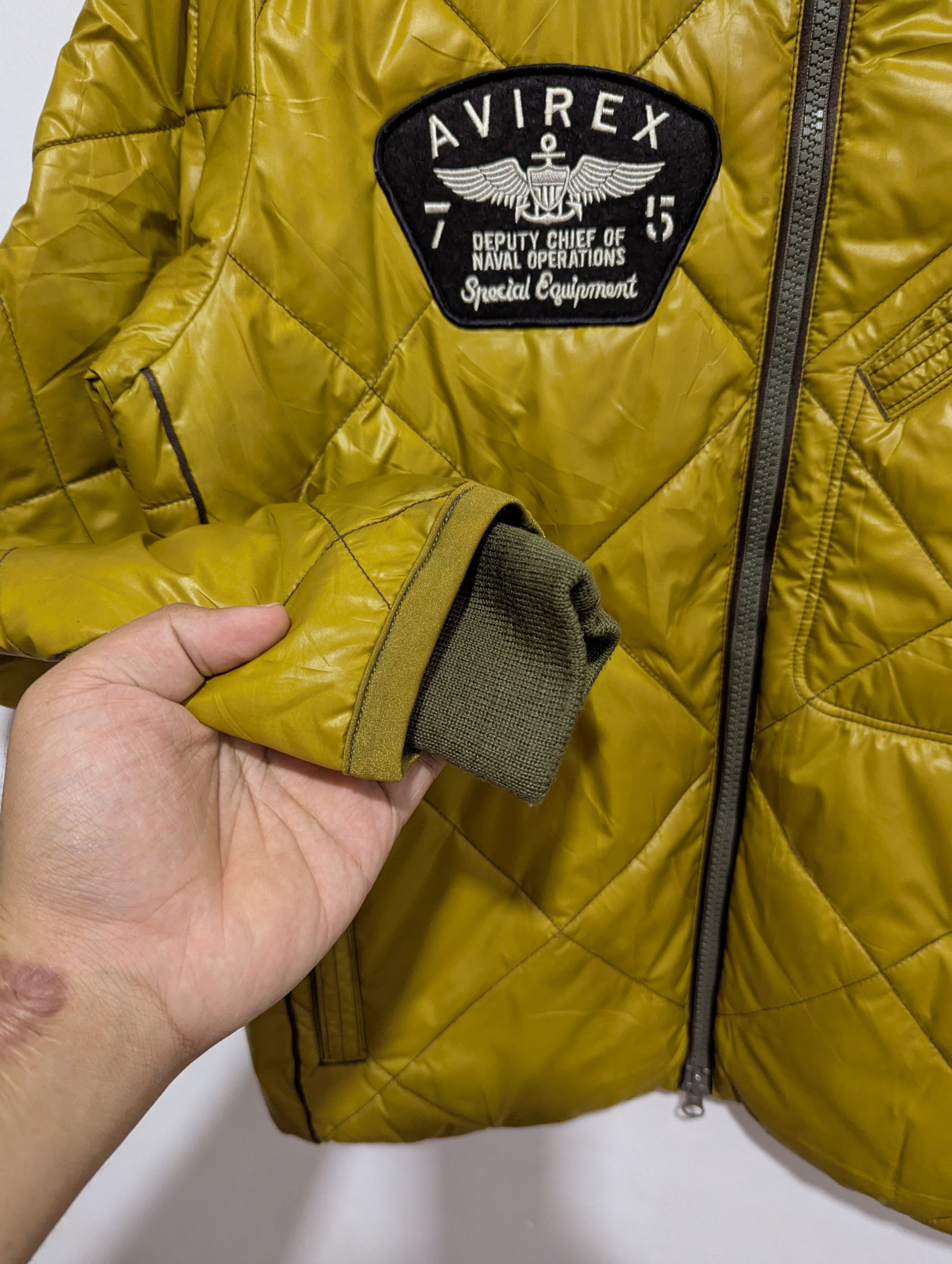 Avirex Air Force Avirex Puffer Jacket Mustard Size US L / EU 52-54 / 3 - 4 Thumbnail