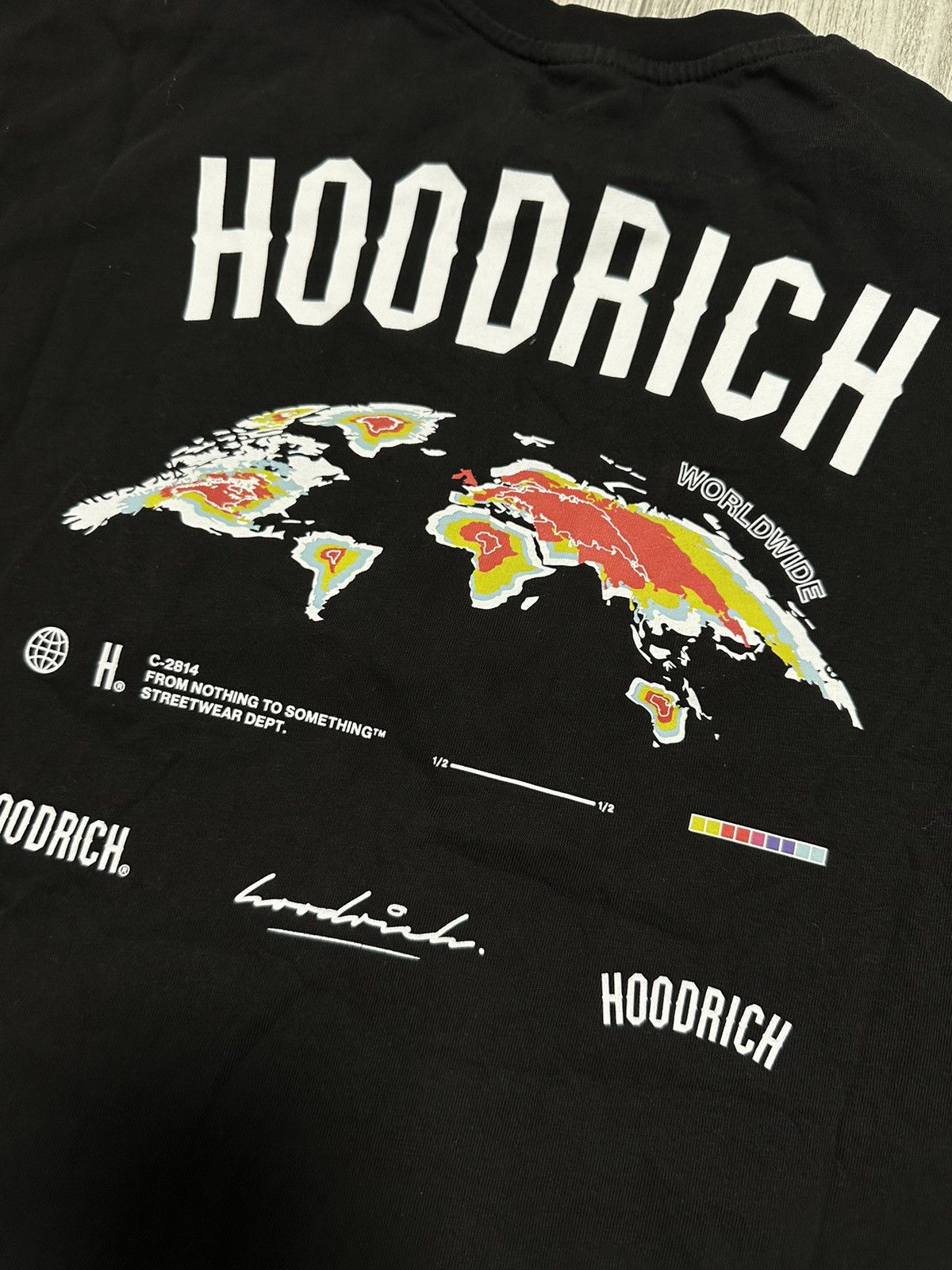 Vintage Vintage Hoodrich T Shirt Tee Baggy Big Logo Y2K 90s Size US XL / EU 56 / 4 - 3 Thumbnail