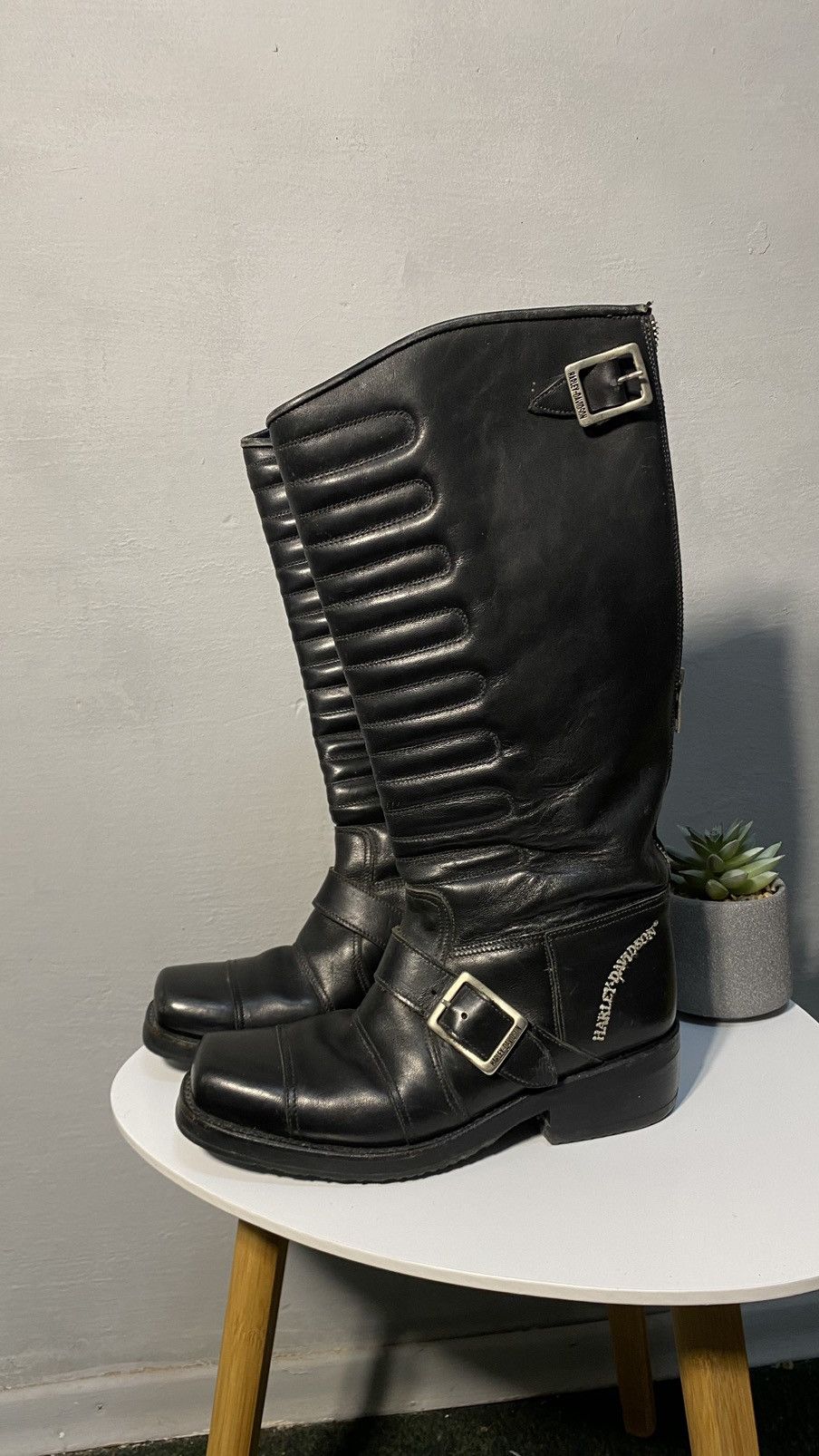 Harley Davidson Vintage Harley Davidson boots size 37 Size US 7 / IT 37 - 1 Thumbnail
