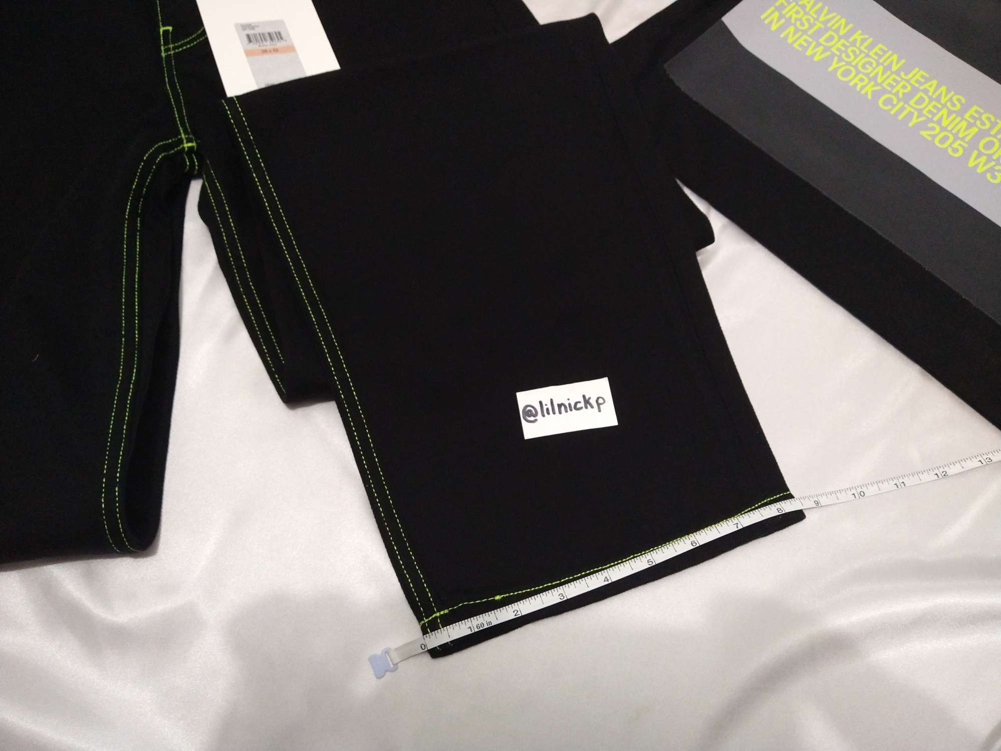 Calvin Klein 205W39NYC EST. 1978 Baggy Black Hole Jeans Size US 28 / EU 44 - 7 Thumbnail