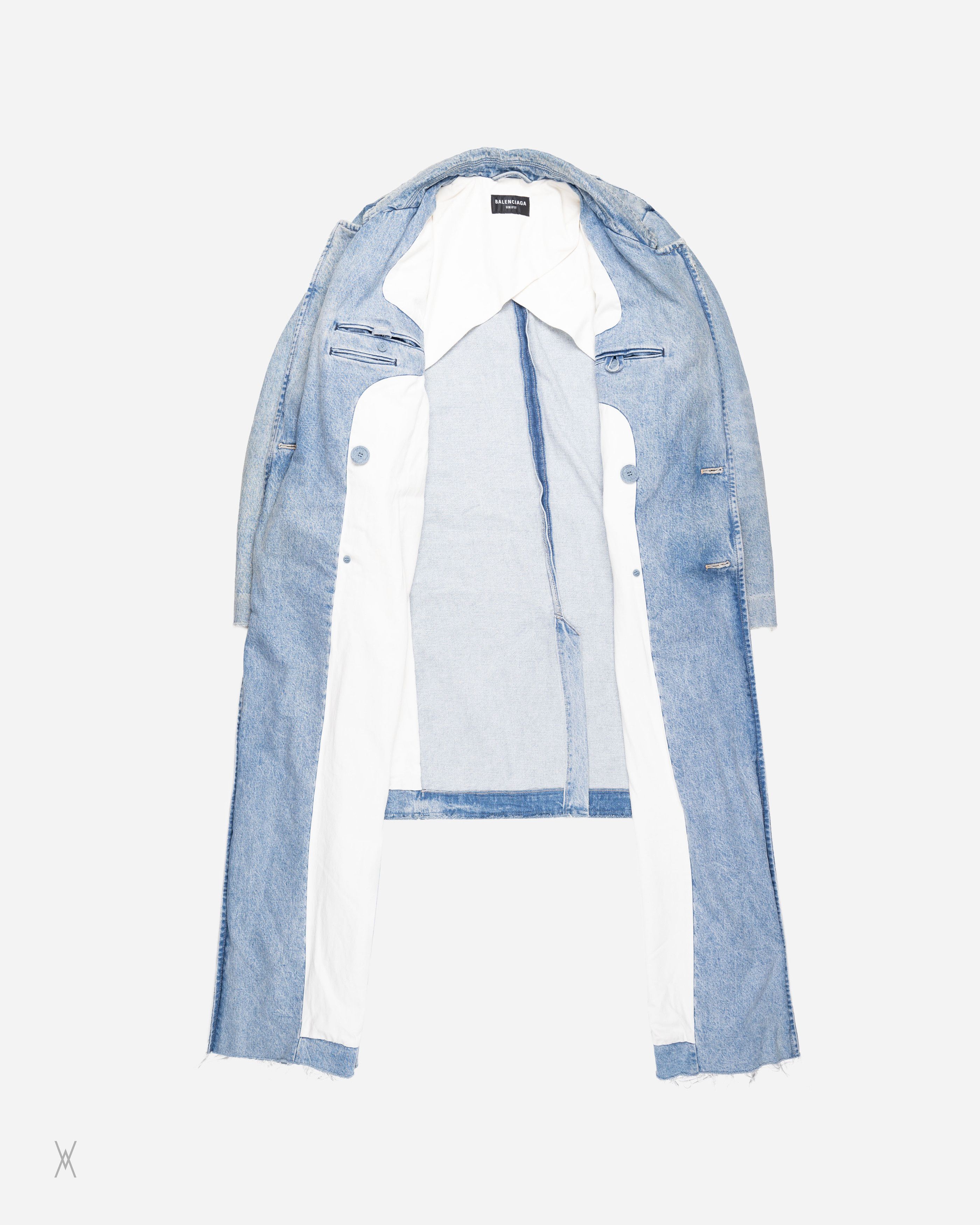 Balenciaga Balenciaga Denim Boxy Long Coat Size US S / EU 44-46 / 1 - 4 Thumbnail