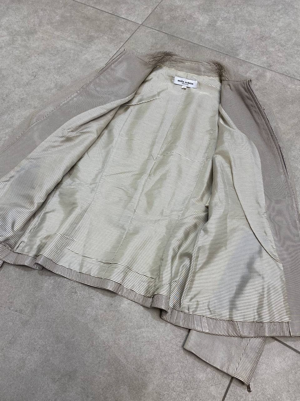 Mila Schon Mila Schon Real Sheepskin Striped Leather Jacket Size M / US 6-8 / IT 42-44 - 8 Thumbnail