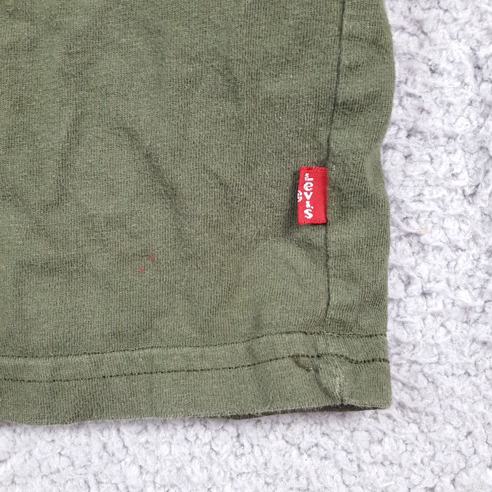 Levi's VINTAGE Levi's Retro Logo T-Shirt Men's Large Green Short Sleeve Crew Neck 90s Cowboy Outdoor Casual Size US L / EU 52-54 / 3 - 3 Thumbnail