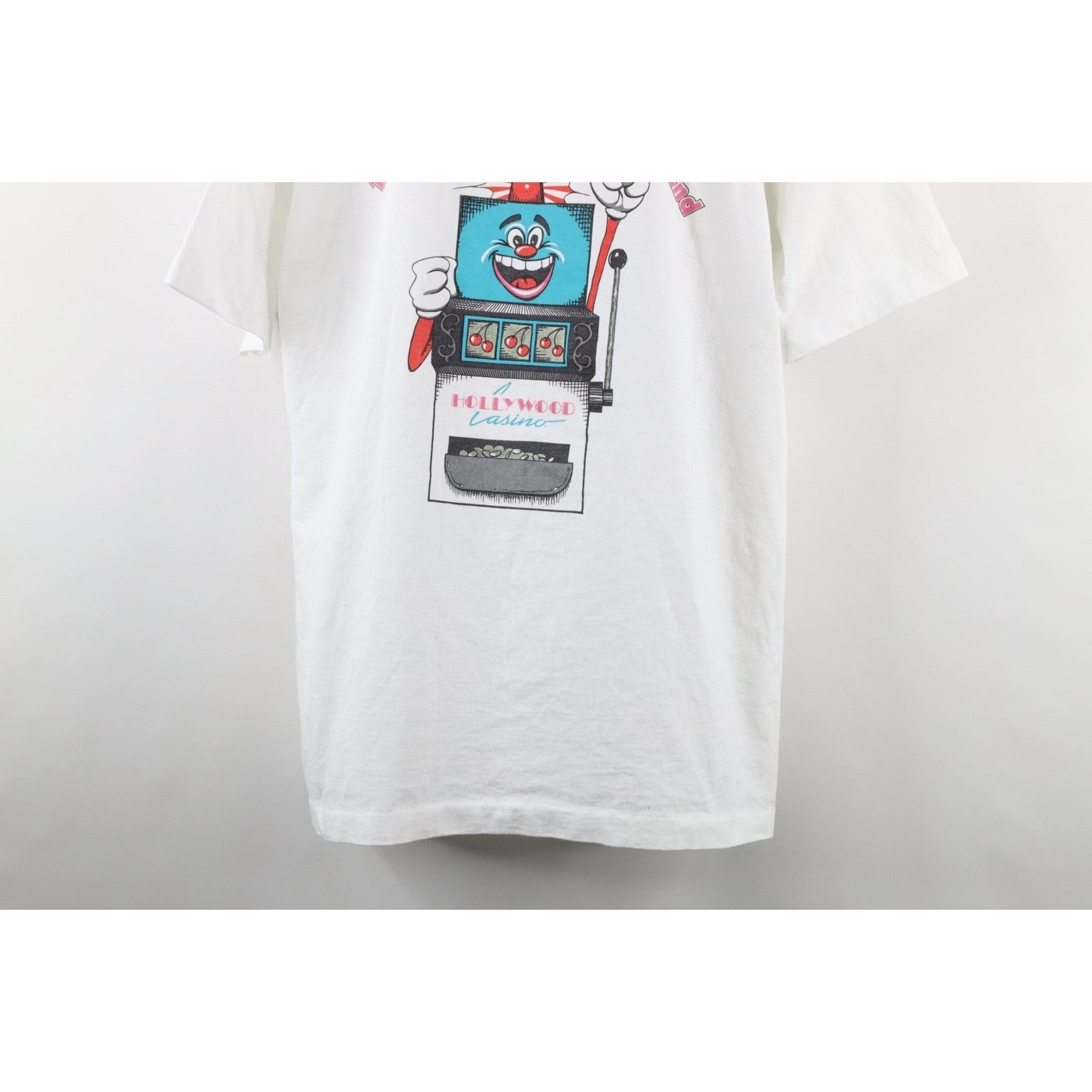 Vintage Vintage 90s Streetwear Hollywood Casino Slots T-Shirt Size US XL / EU 56 / 4 - 3 Thumbnail