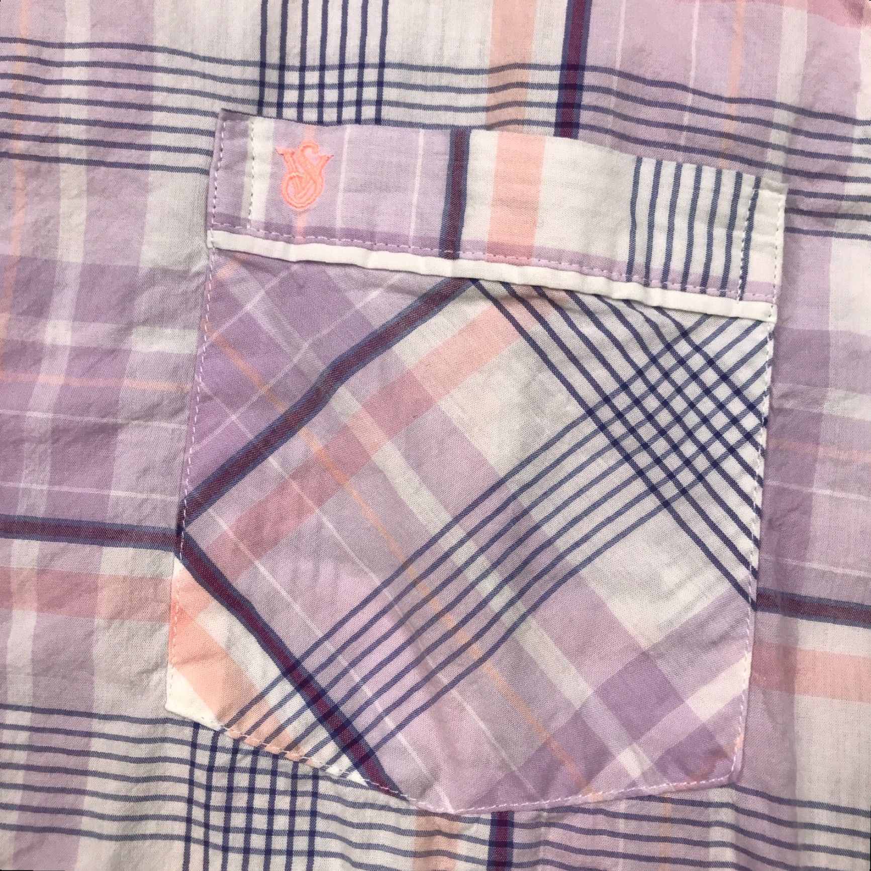 Victoria's Secret VICTORIA'S SECRET Women's Button-Up Shirt Large Purple Solid Long Sleeve Casual Size L / US 10 / IT 46 - 2 Thumbnail