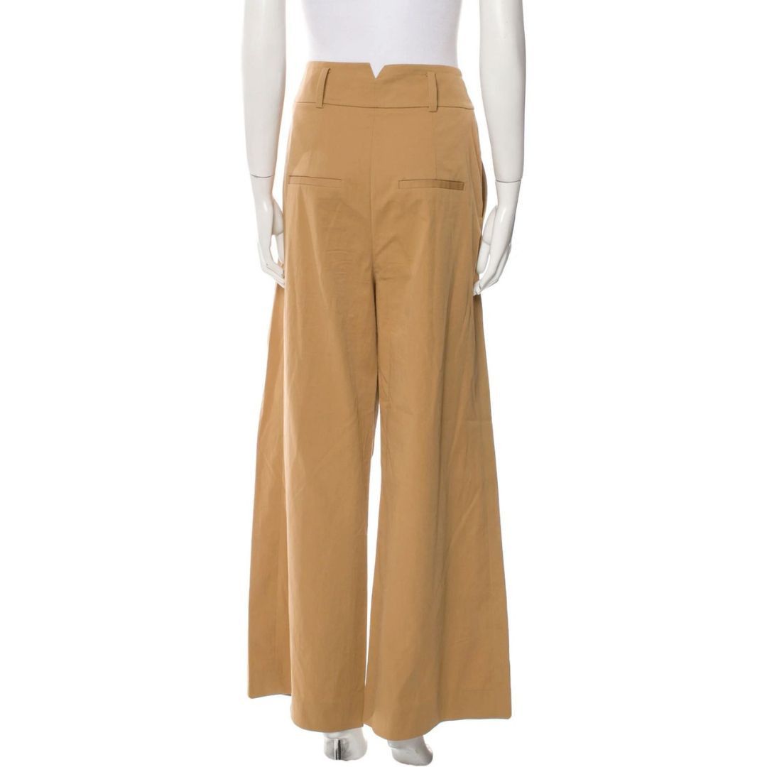 Veronica Beard Veronica Beard Brown Wide Leg High-Rise Pants-Size 4 Size 27" / US 4 / IT 40 - 2 Thumbnail