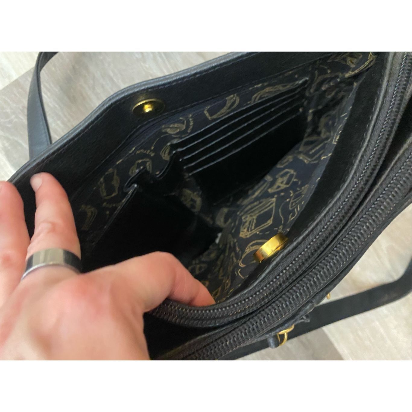 Samsonite Samsonite Double Strap Black Shoulder Bag Purse Size ONE SIZE - 9 Thumbnail
