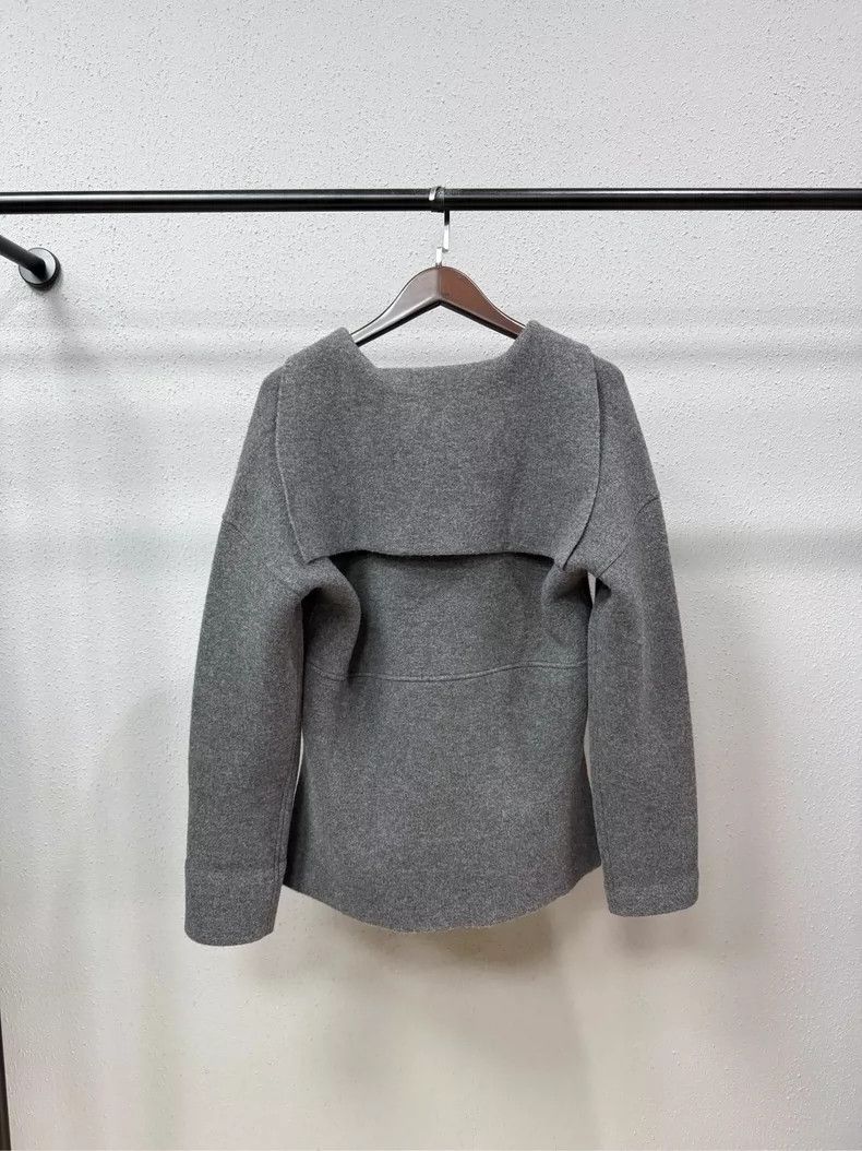 Jil Sander Jil Sander Cashmere navy collar coat Size XXS / US 00 / IT 34 - 2 Thumbnail