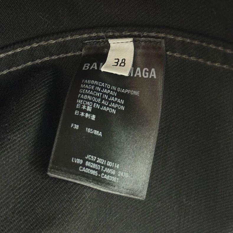 Balenciaga Balenciaga size 38 Black silhouette denim jacket Size XS / US 0-2 / IT 36-38 - 5 Thumbnail