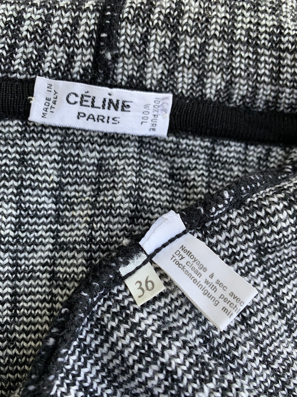Celine Celine Paris Logo Knitted Hoodie Size S / US 4 / IT 40 - 13 Thumbnail
