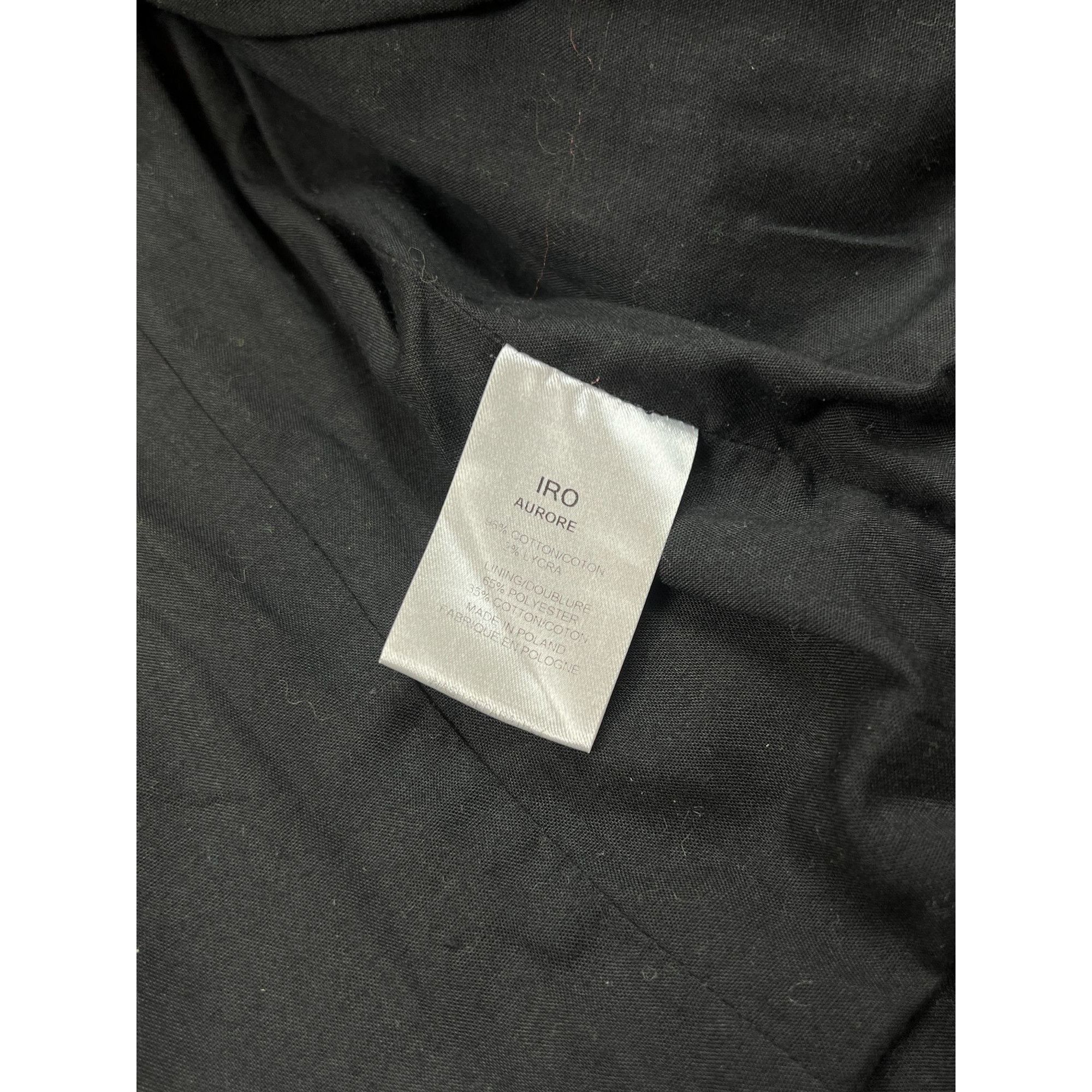 Iro Iro Cotton Biker Jacket With Leather Elements (Y0686) Size S / US 4 / IT 40 - 6 Thumbnail