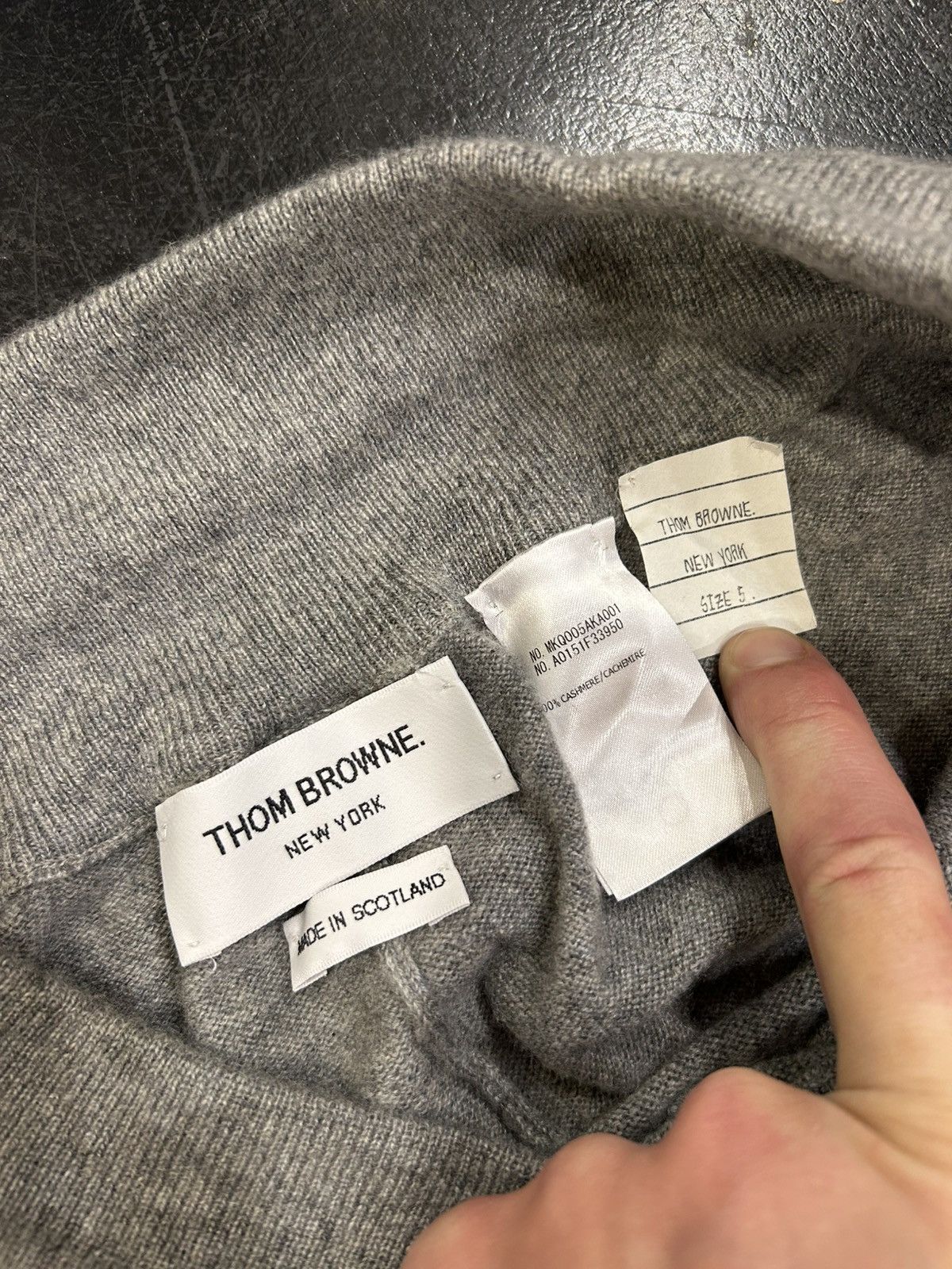 Thom Browne Thom Browne Full Cashmere Joggers - Grey Size US 34 / EU 50 - 4 Thumbnail