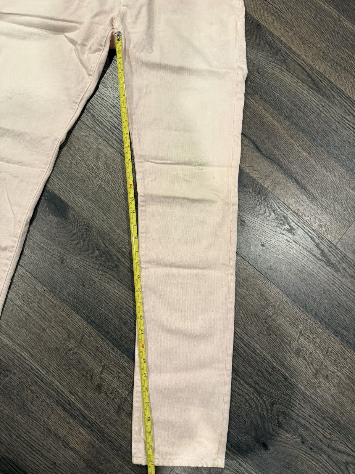 Saint Laurent Paris Light Pink SLP Jeans Size US 33 - 9 Thumbnail