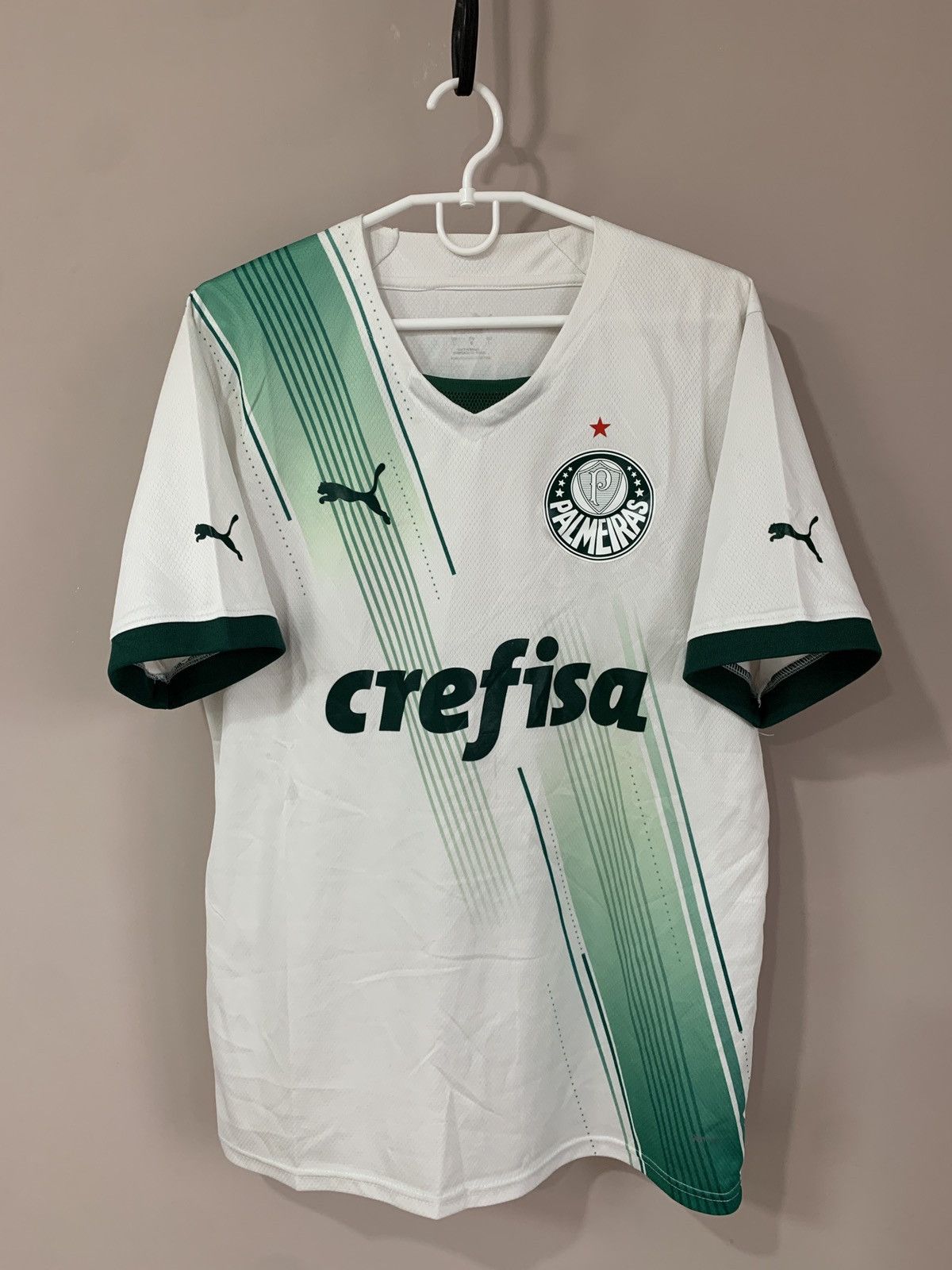 Puma Palmeiras Home Football Shirt Puma Soccer Jersey ENDRICK #9 Size US L / EU 52-54 / 3 - 2 Thumbnail