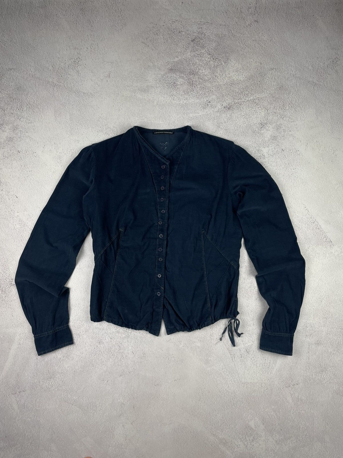 Marithe + Francois Girbaud Vintage Marithé + François Girbaud Shirt Jacket Navy Blue Size M / US 6-8 / IT 42-44 - 1 Thumbnail