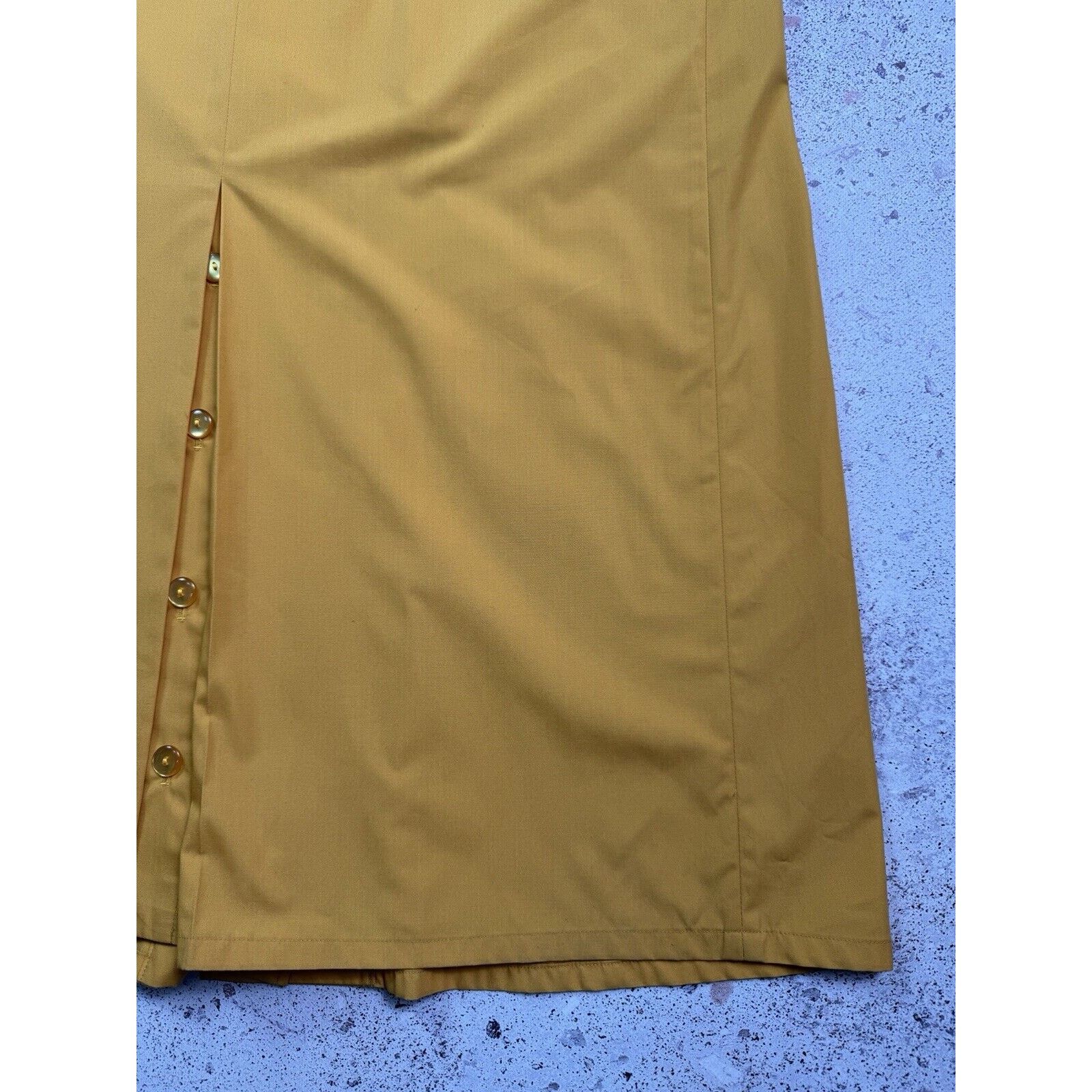 Vintage Vintage 90s 80s Christian Aujard Yellow Trench Coat Size 38 Size M / US 6-8 / IT 42-44 - 16 Thumbnail
