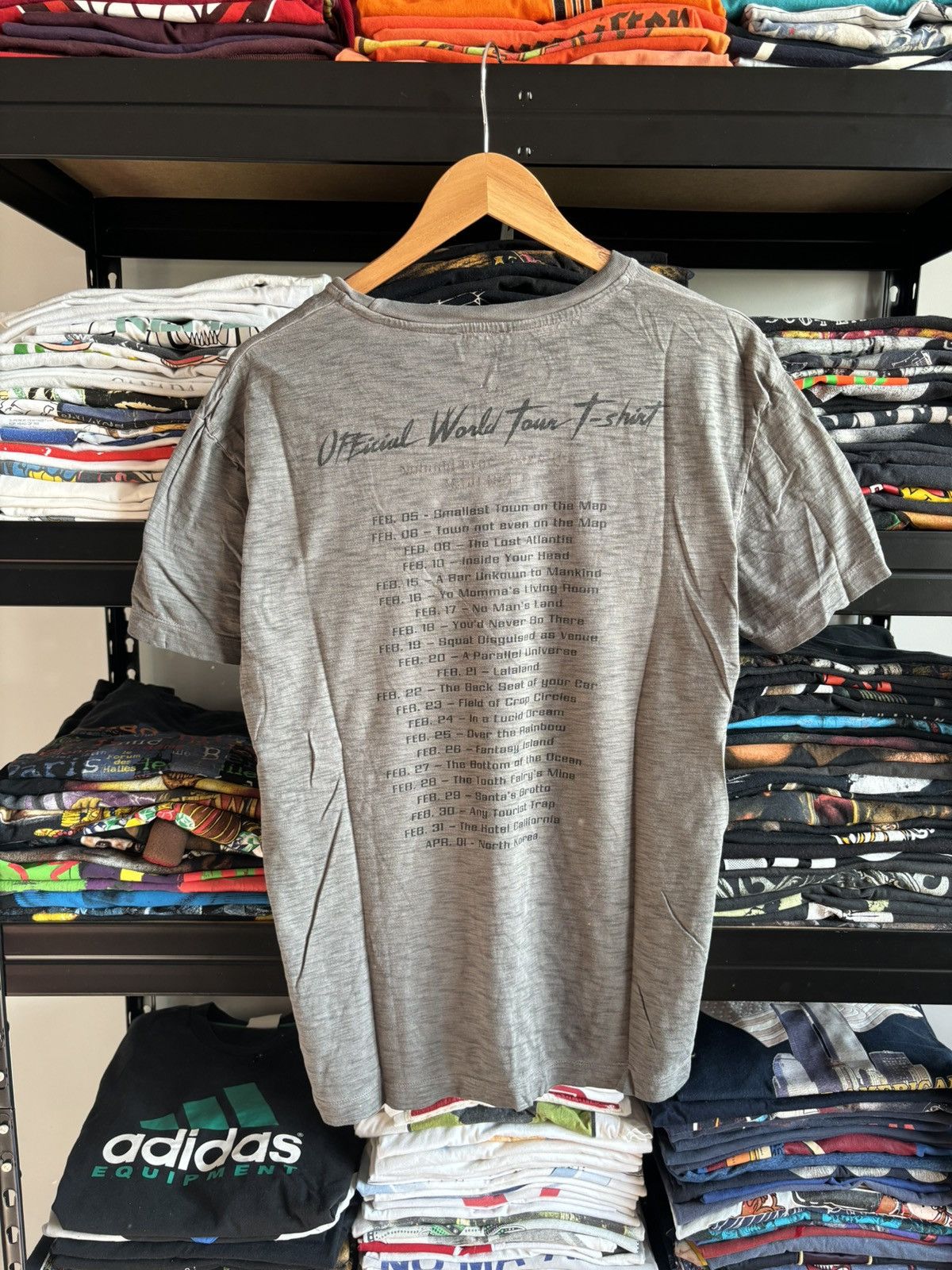 Diesel × Vintage Diesel Only The Brave T-shirt Grey World Tour Japanese Rare Size US XL / EU 56 / 4 - 2 Thumbnail