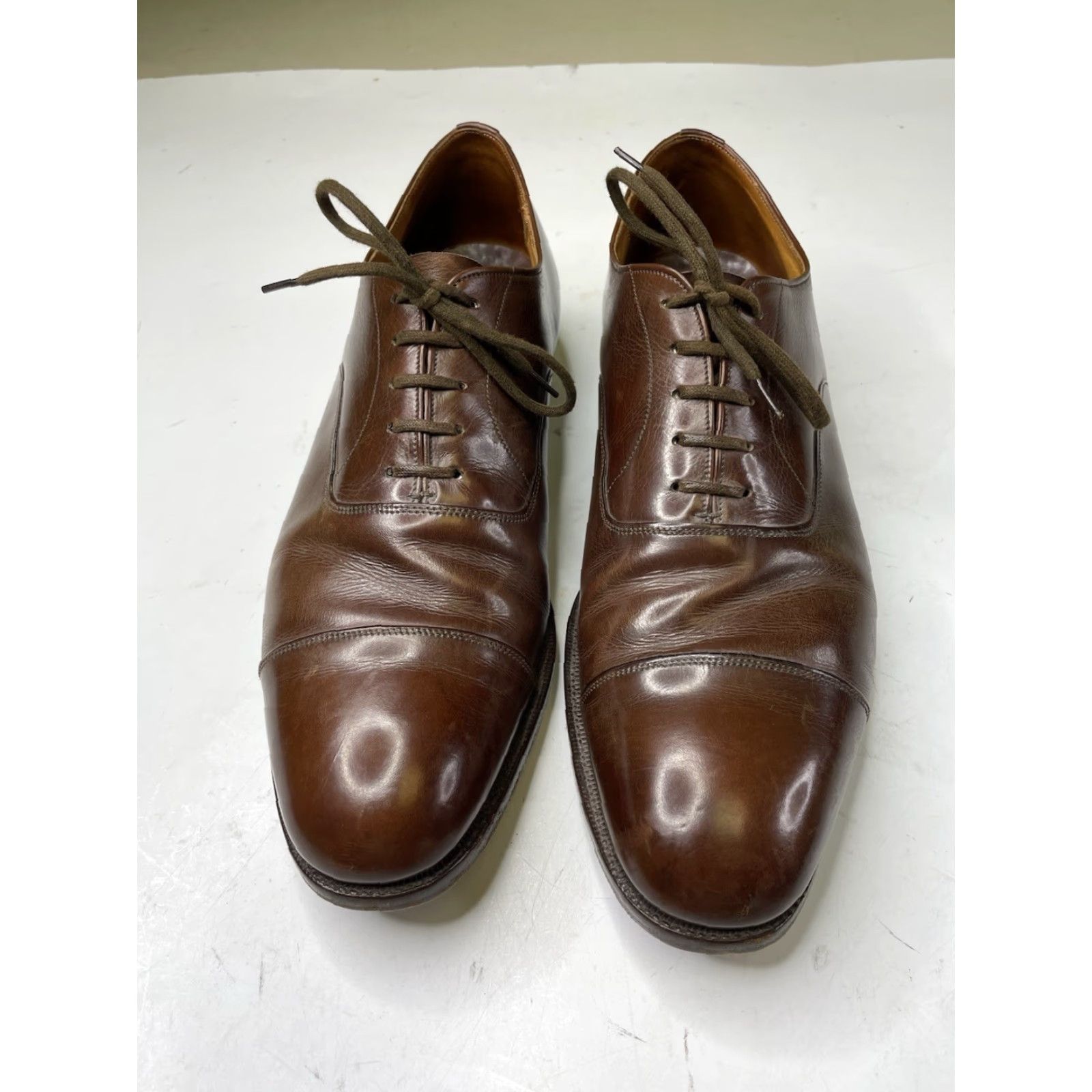 Church's Church's Mens Shoes Brown Leather Formal Oxford Size UK 10 Cap Toe Dress Shoes Mens Leather Oxford UK 10 Brown Leather Formal Cap Toe Dress Shoes Size ONE SIZE - 2 Thumbnail