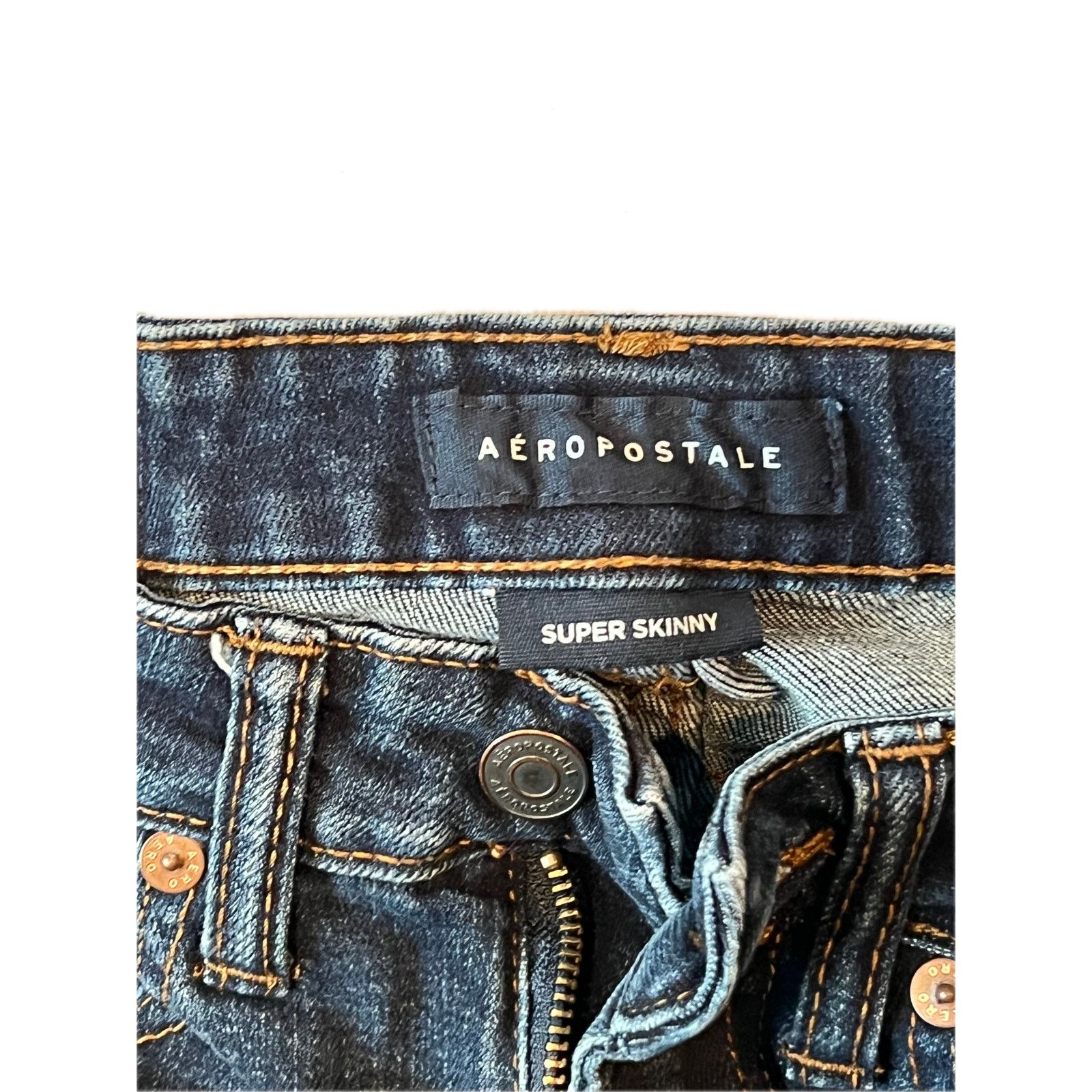 Aeropostale Aeropostale Super Skinny Blue Jeans Mens 28x28 Size US 28 / EU 44 - 3 Thumbnail