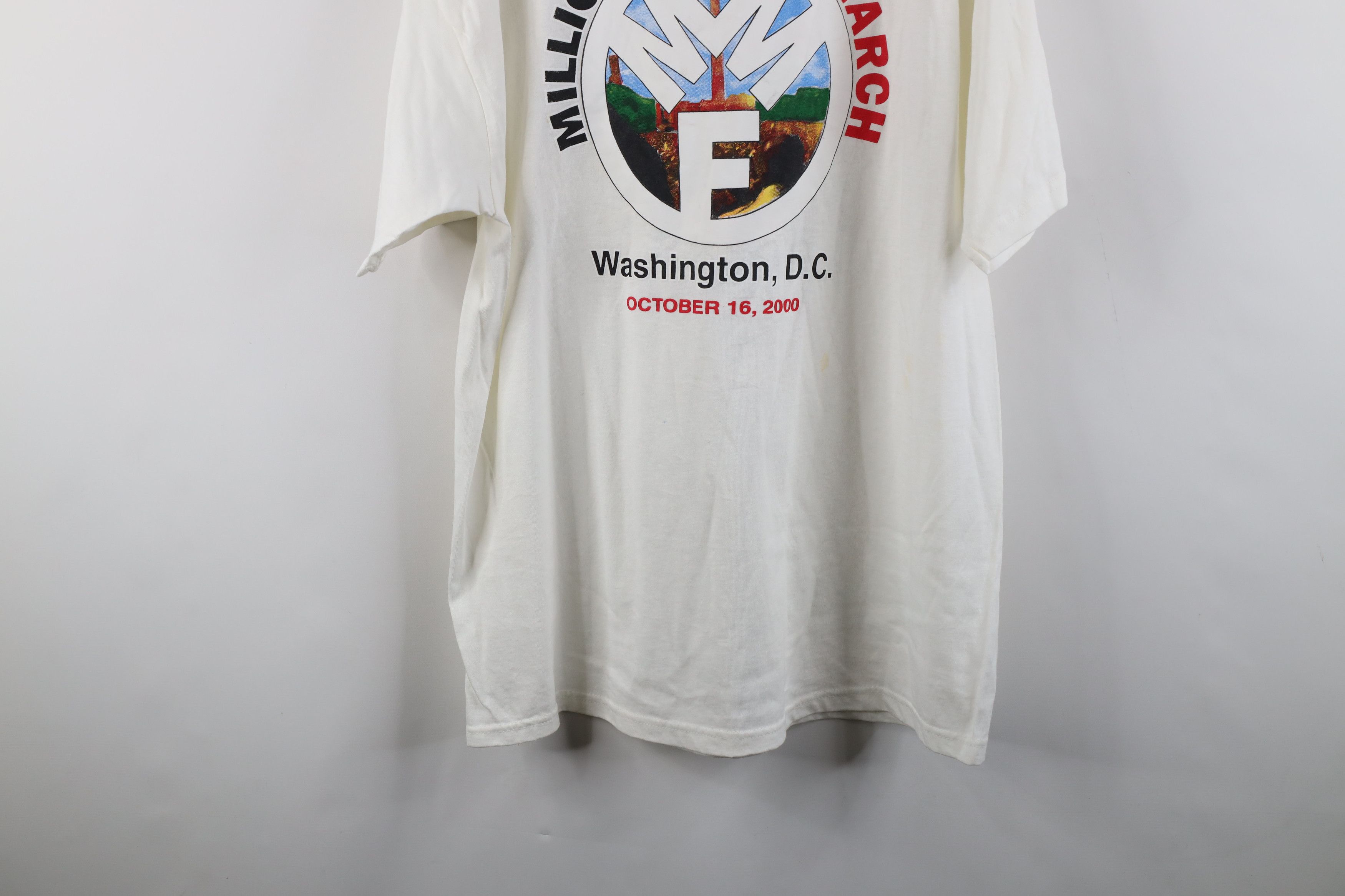 Vintage Vintage Y2K 2000 Million Family March Washington DC T-Shirt Size US XL / EU 56 / 4 - 14 Thumbnail