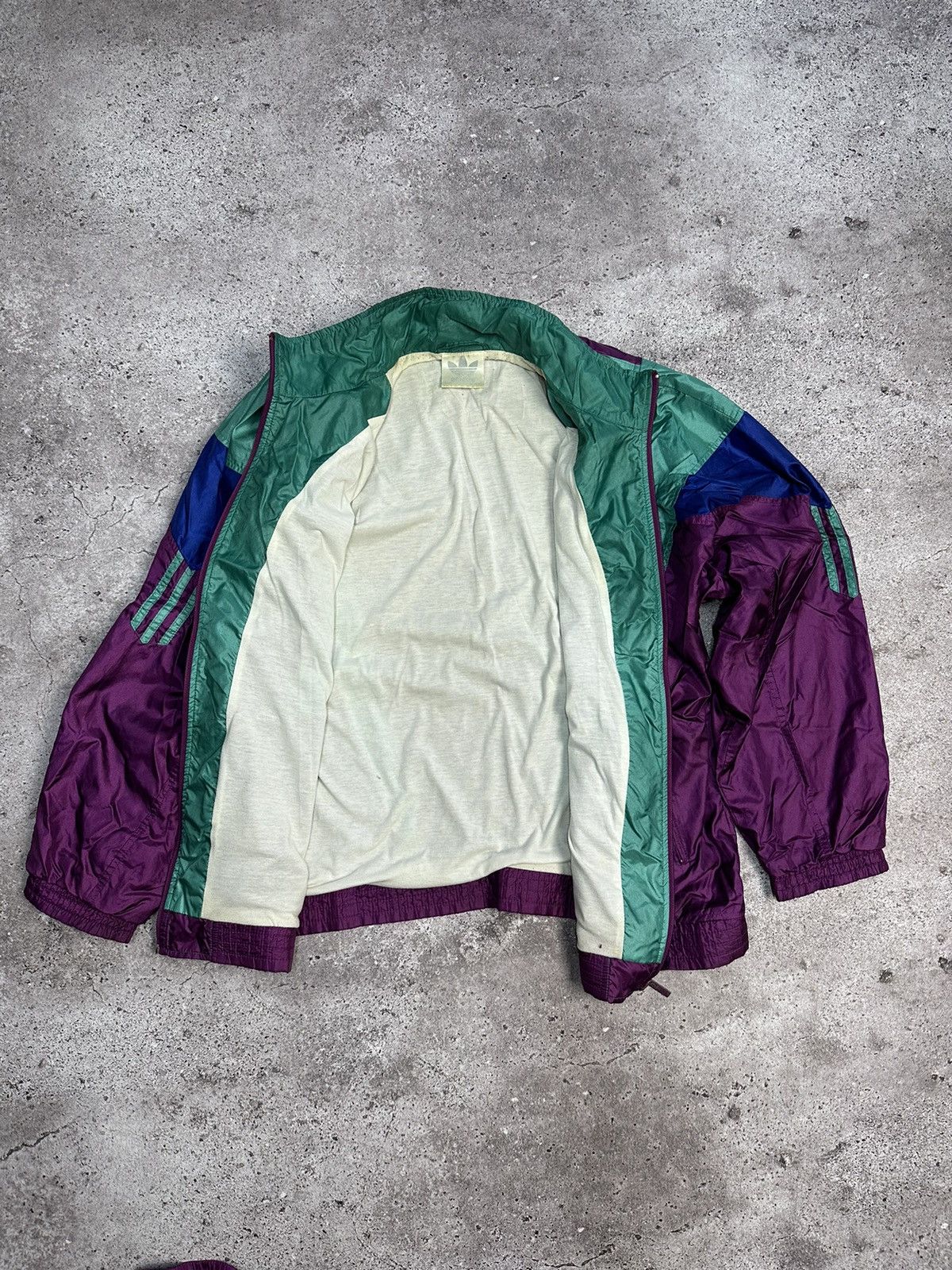 Adidas × Vintage Vintage Adidas Tracksuit Nylon Jacket Pants Y2K 90’s Size US L / EU 52-54 / 3 - 3 Thumbnail
