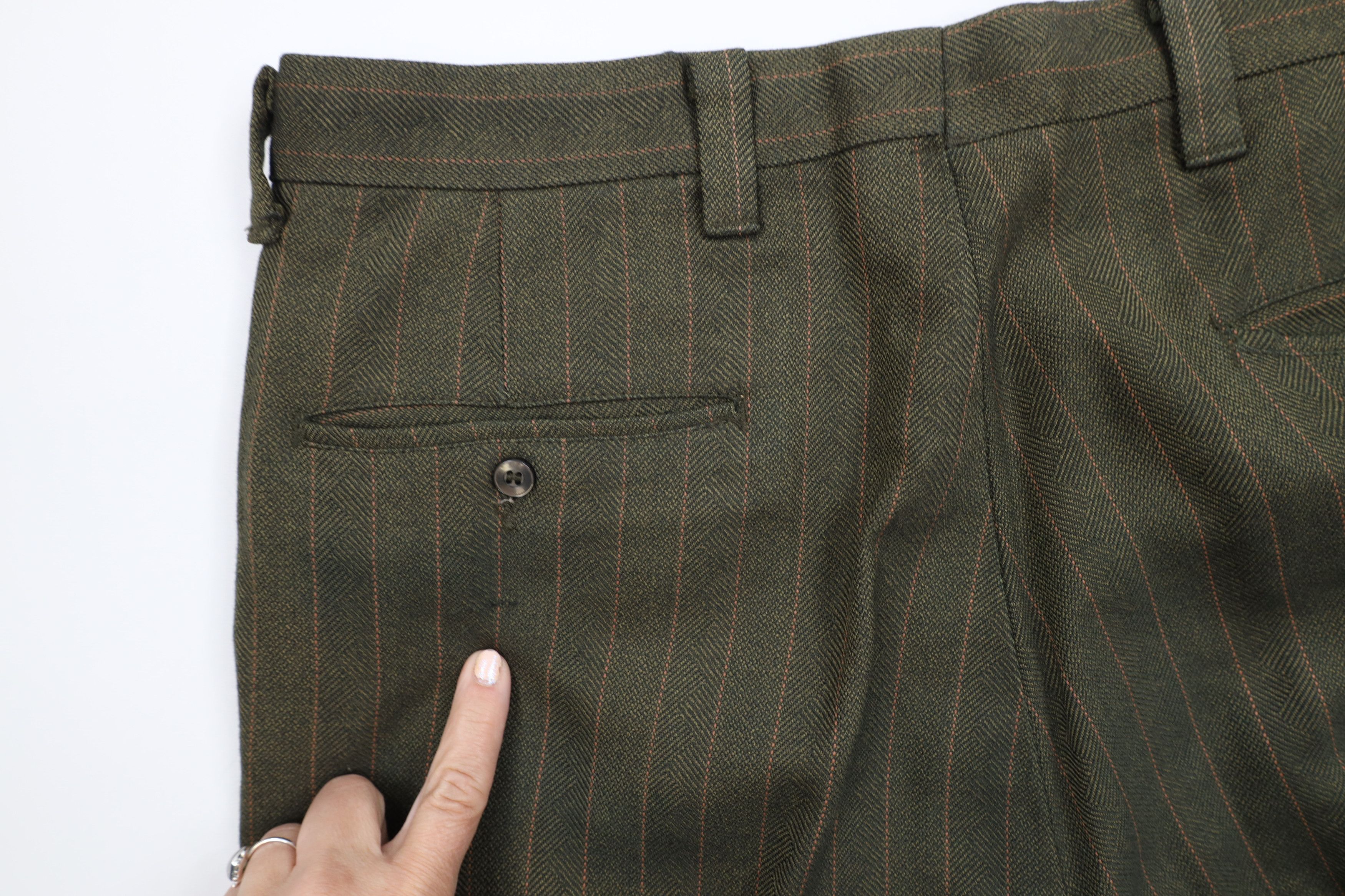 Vintage Vintage 60s 70s Streetwear Wool Pinstriped Chino Pants USA Size US 36 / EU 52 - 13 Thumbnail