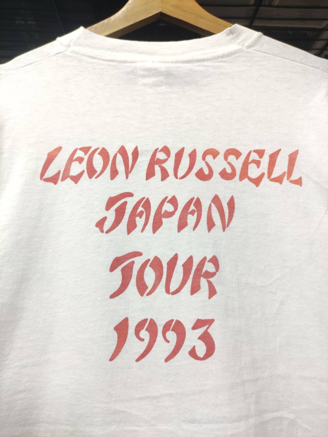 Band Tees Vtg 90's Leon Russell " Kabuki " Japan Tour T-Shirt Size US L / EU 52-54 / 3 - 9 Thumbnail