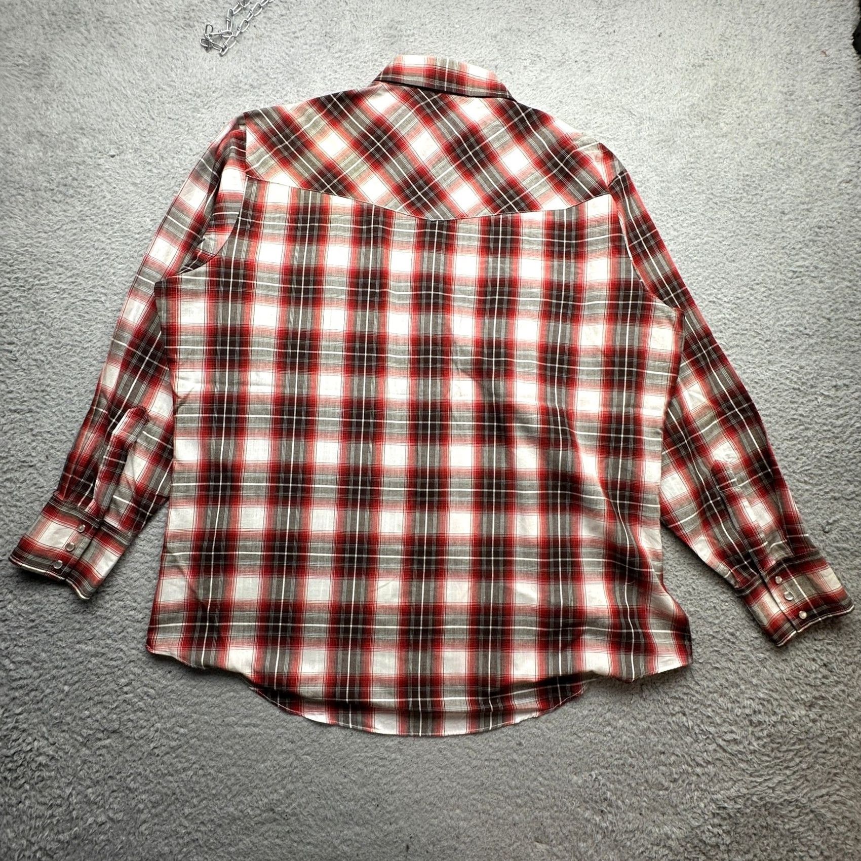 Vintage VINTAGE Ely Cattleman Pearl Snap Button Up Shirt Men XL Long Sleeve Red Plaid Size US XL / EU 56 / 4 - 6 Thumbnail