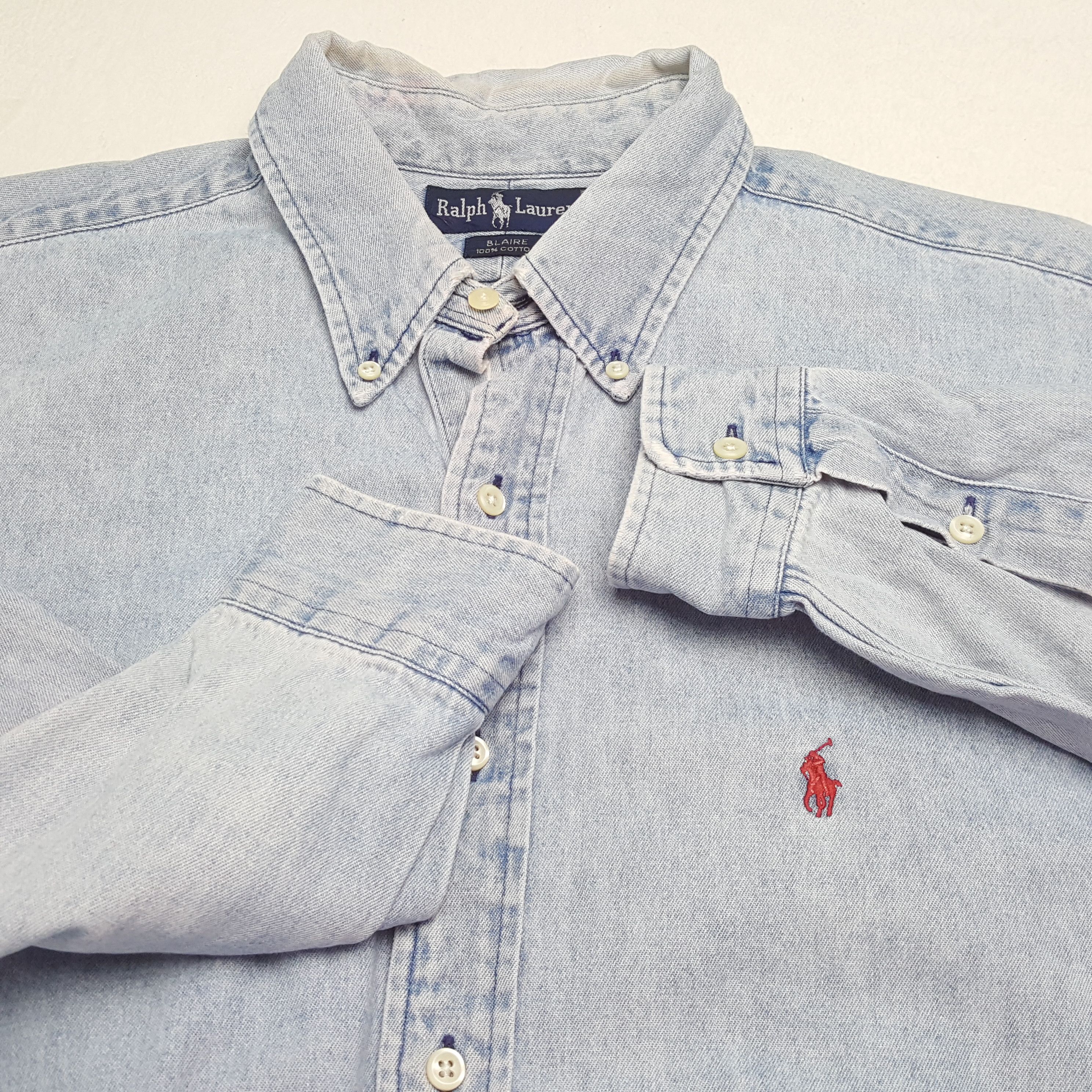 Ralph Lauren × Vintage RALPH LAUREN Fashion Brand Small Logo Design Shirt Size US XL / EU 56 / 4 - 7 Thumbnail