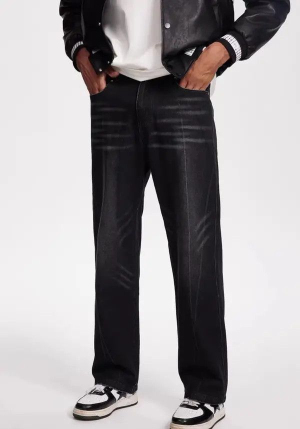 Japanese Brand VIBE Vintage washed center seam heavyweight jeans Size US 32 / EU 48 - 7 Thumbnail