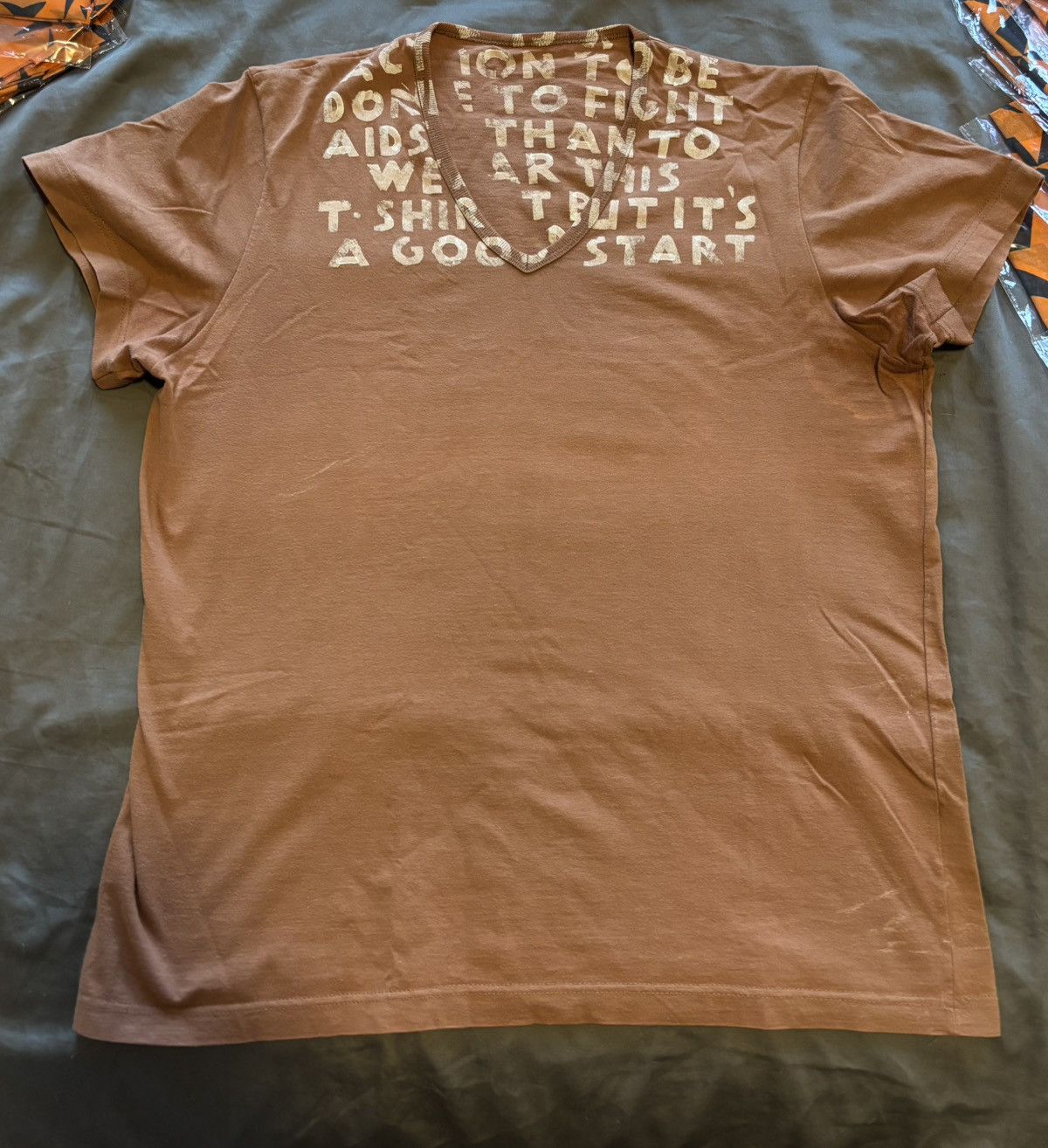Maison Margiela Margiela v neck t shirt Size US M / EU 48-50 / 2 - 1 Thumbnail
