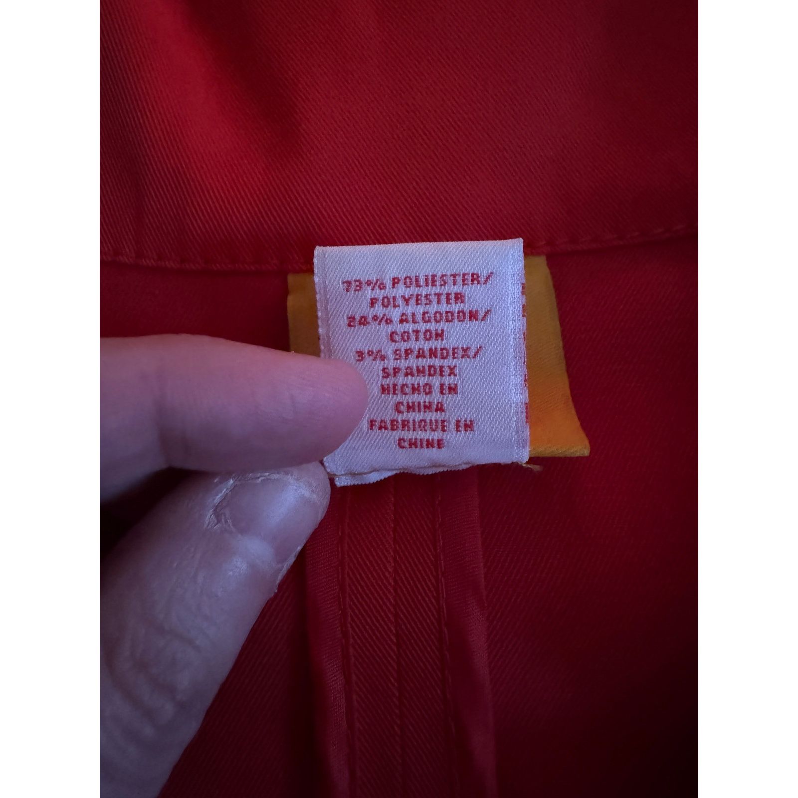 Other Ruby Rd. Women's 16W Button Front Jacket Red-Orange Pockets Size XXL / US 16-18 / IT 52-54 - 12 Thumbnail
