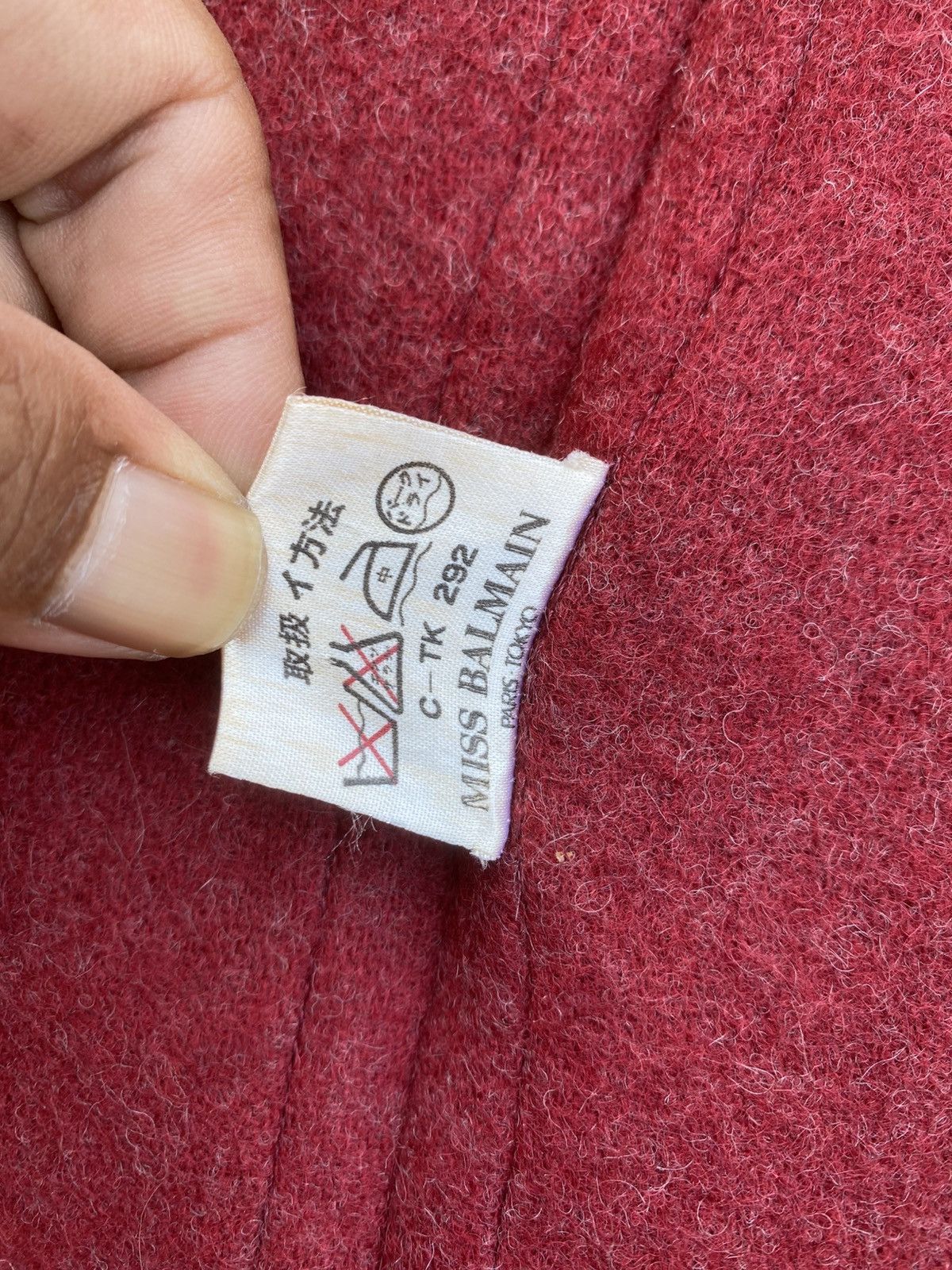 Balmain Rare Vintage 90s Swiss Balmain Wool Jacket Size M / US 6-8 / IT 42-44 - 15 Thumbnail
