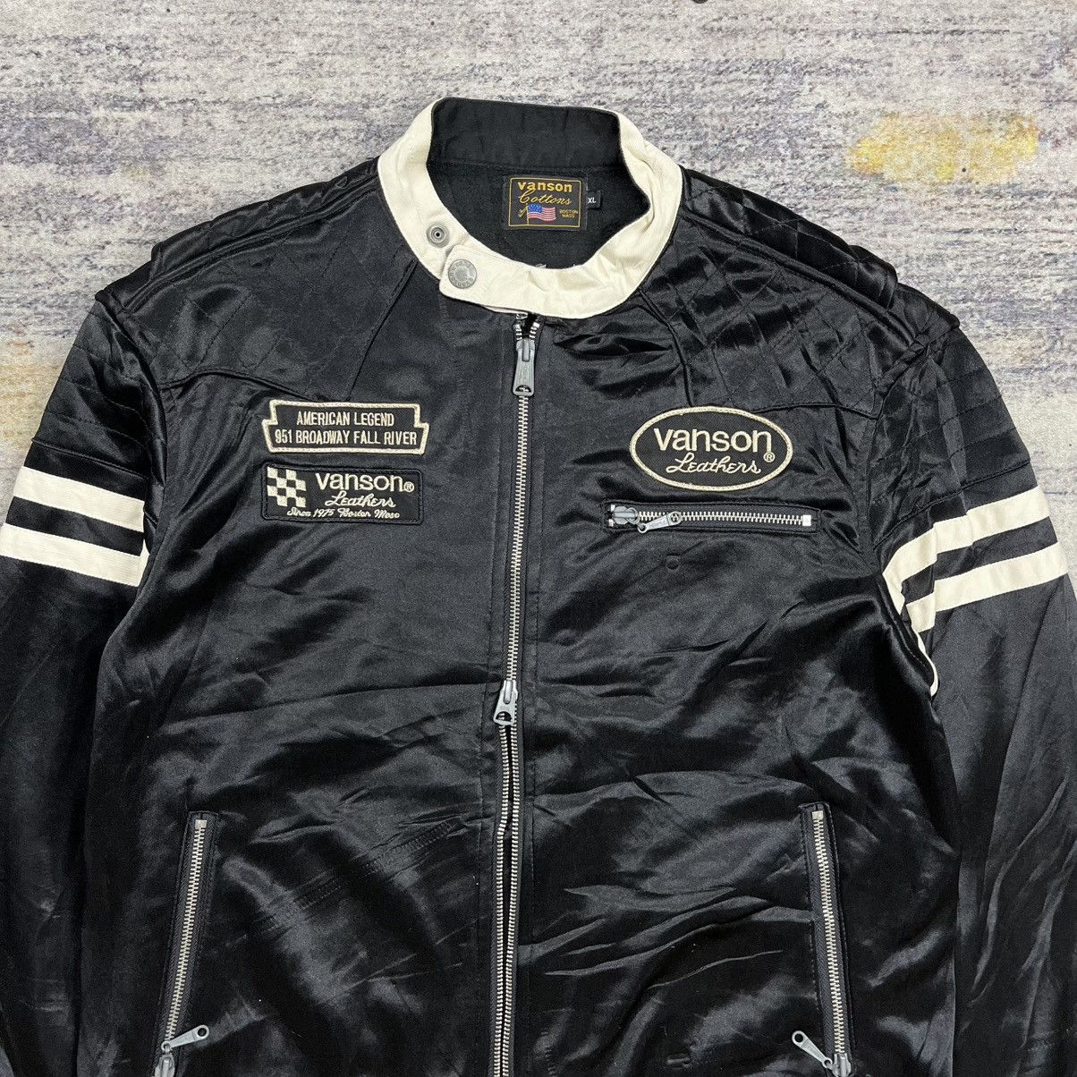 Vanson Leathers Vanson leather motorcycle jacket Size US XL / EU 56 / 4 - 3 Thumbnail