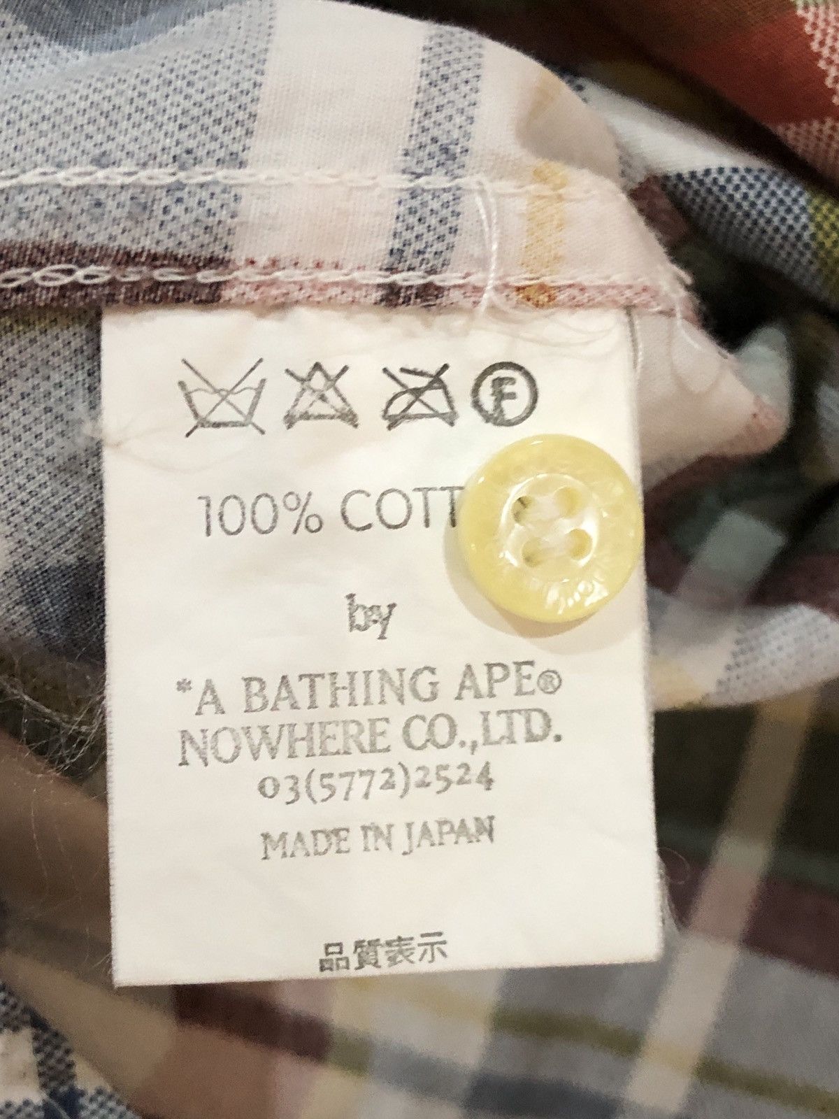 Bape OG Vintage A Bathing Ape Plaid Flannel Button Down Shirts Size US S / EU 44-46 / 1 - 8 Thumbnail