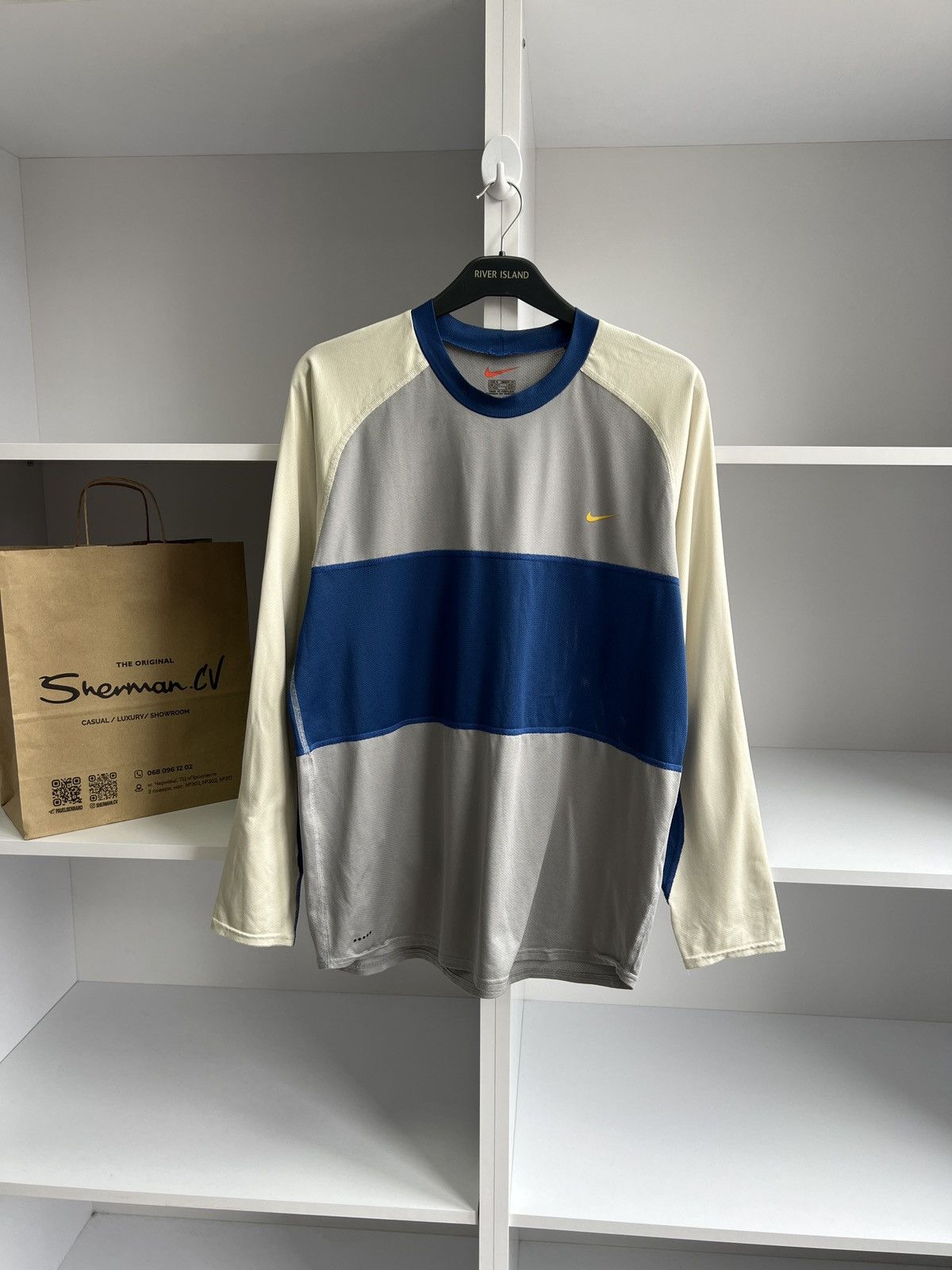 Nike × Vintage Vintage Nike termo long sleeve 90s style Size US M / EU 48-50 / 2 - 4 Thumbnail