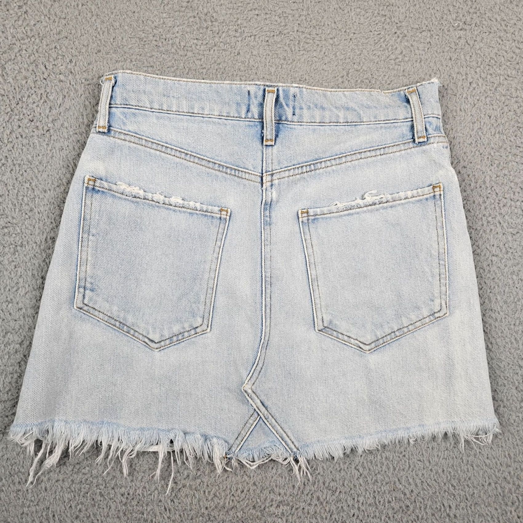 Agolde AGOLDE Blue Denim Skirt Mini Women’s Size 26 Size 26" / US 2 / IT 38 - 3 Thumbnail