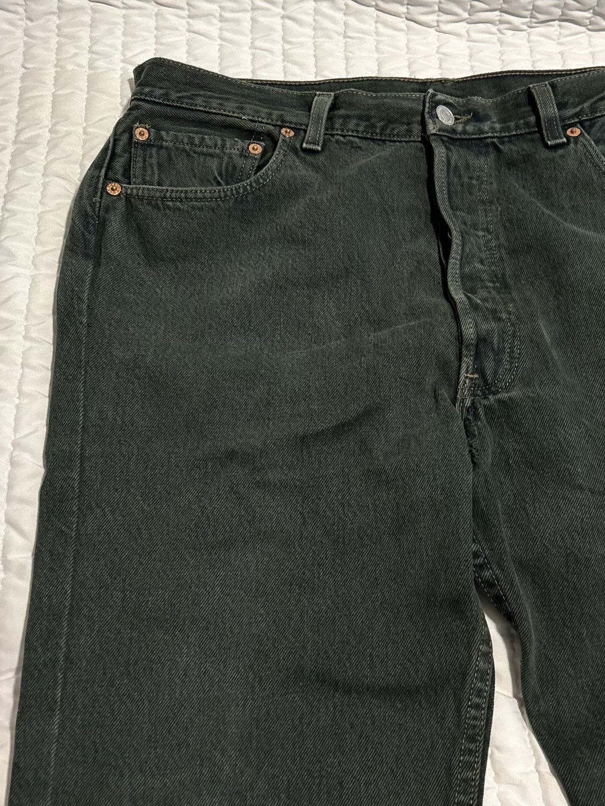 Levi's Vintage Levis, Green Denim Jeans 80’s/90’s Levis Size US 36 / EU 52 - 5 Thumbnail