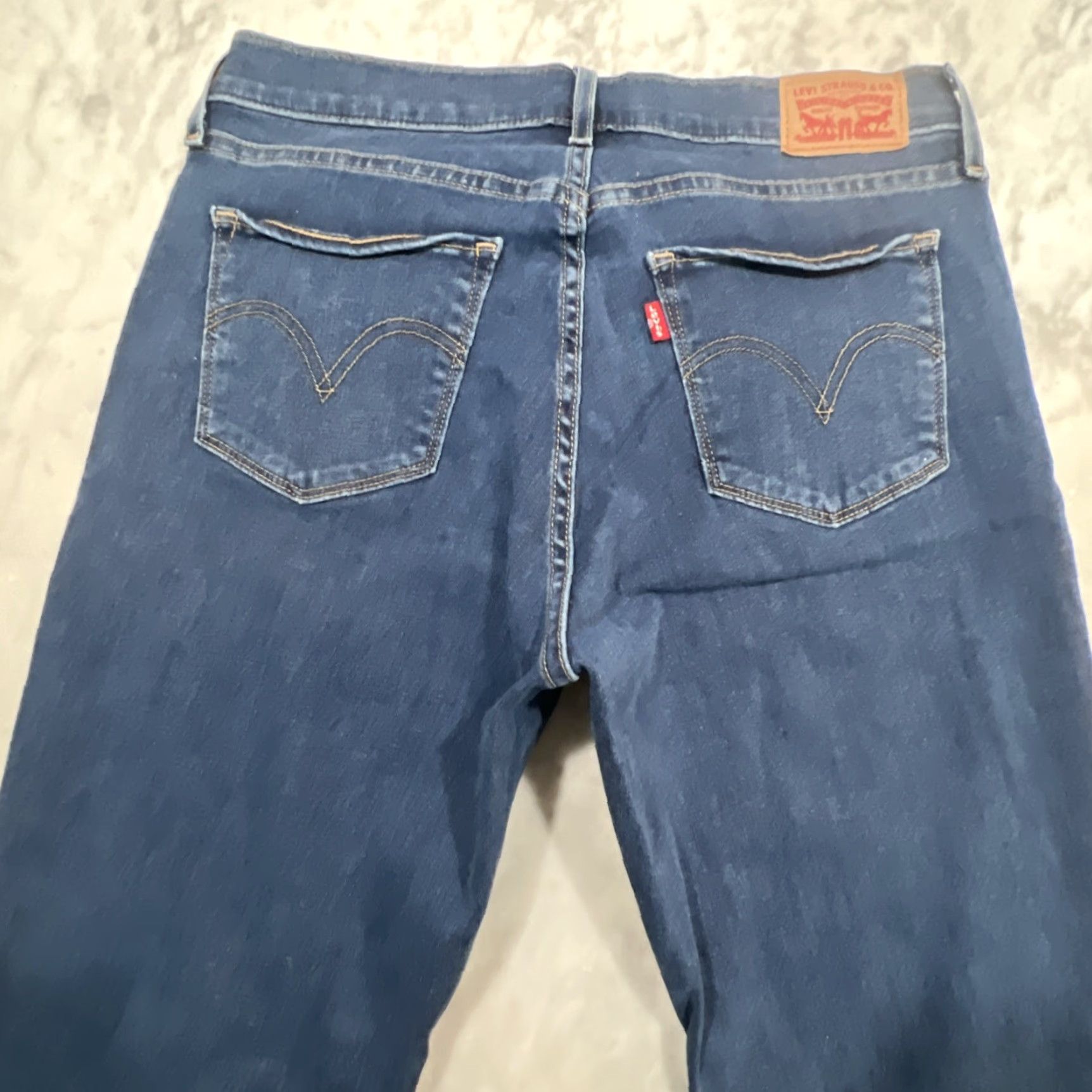 Levi's VINTAGE Levis Jeans Curvy Bootcut Womens 31 Stretch 32L Blue Faded Size 31" - 5 Thumbnail