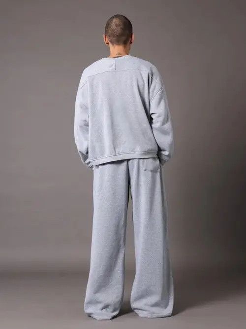 Japanese Brand Grey loose fit sweatpants baggy Wide Leg Size US 30 / EU 46 - 4 Thumbnail