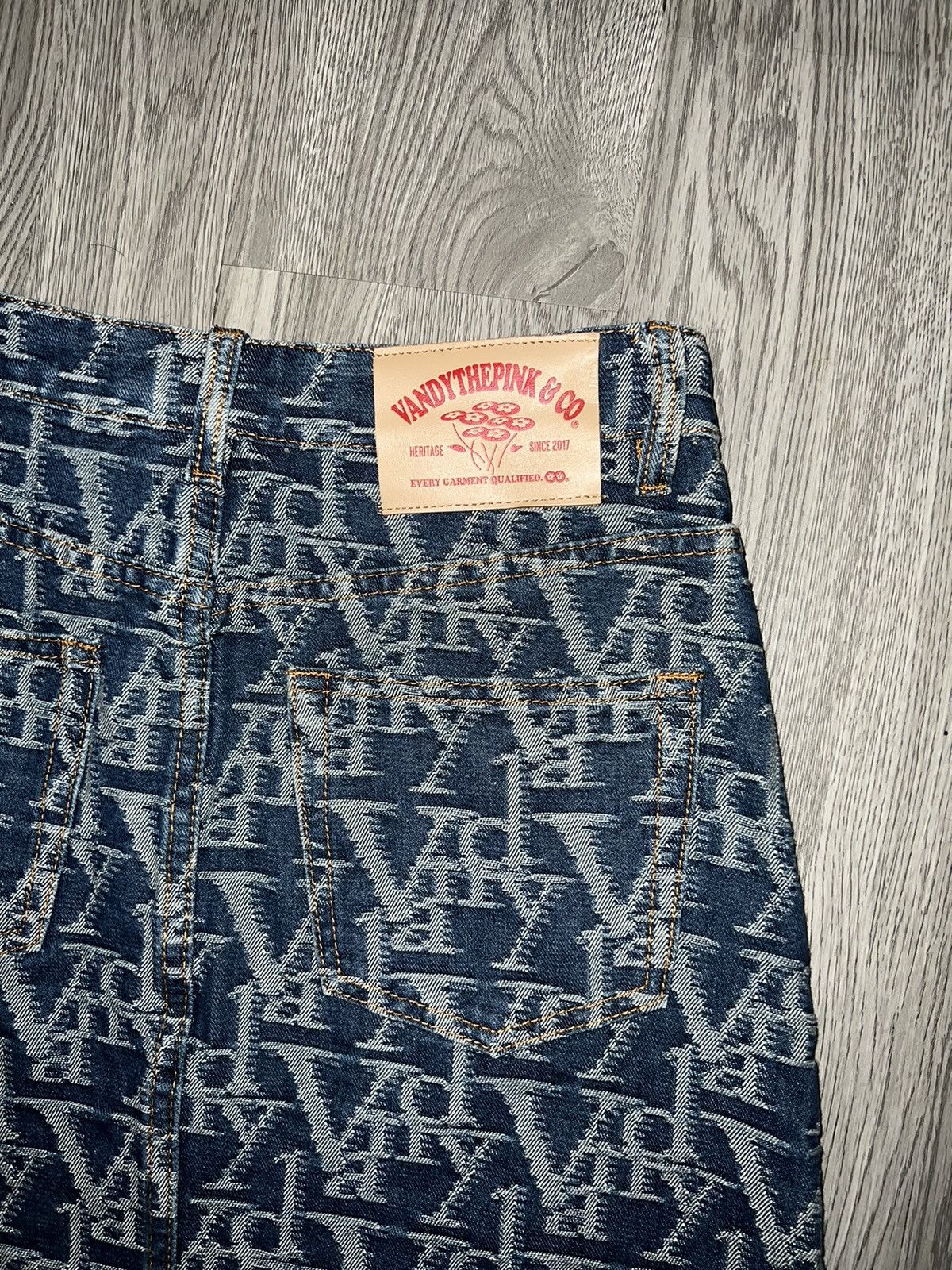 Vandy The Pink Vandy The Pink monogram denim skirt 💙🦋 Size 26" / US 2 / IT 38 - 8 Thumbnail