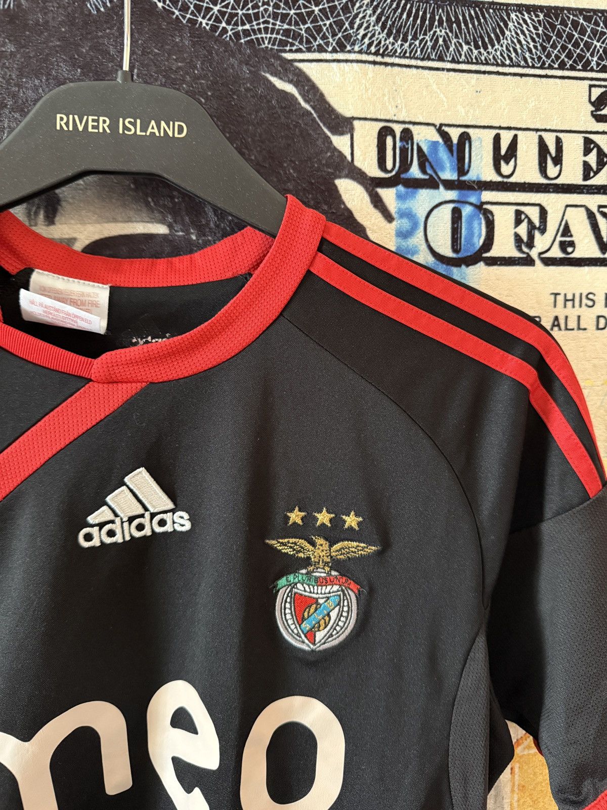 Adidas SL Benfica Adidas Away Shirt 09/10 Diogo #7 Soccer Jersey Size US S / EU 44-46 / 1 - 5 Thumbnail