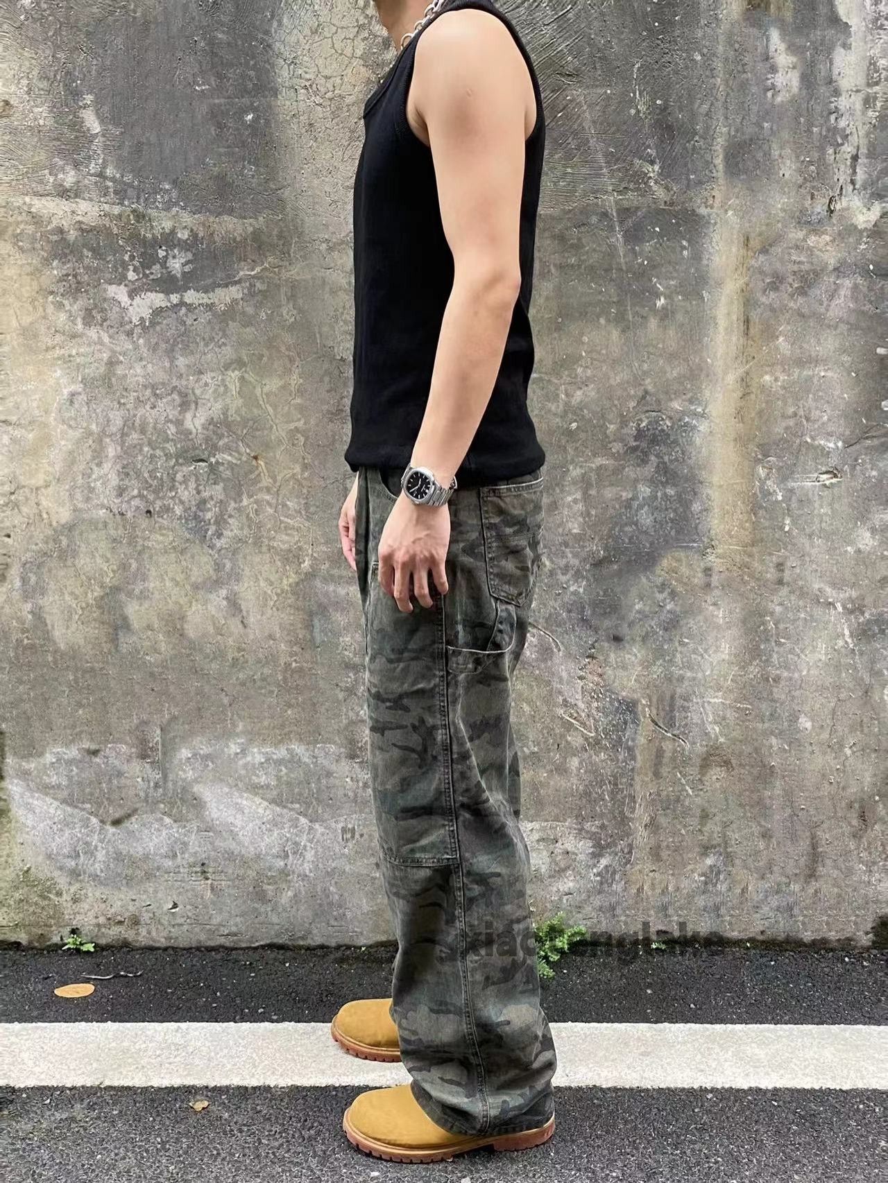 Designer × Japanese Brand × Vintage Utility military loose baggy work outdoor carpenter pants Size US 32 / EU 48 - 2 Thumbnail