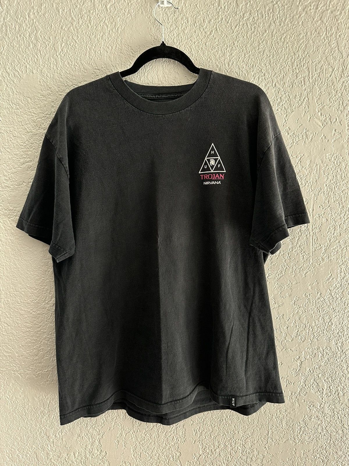 Huf Huf X Trojan Condom X Nirvana T Shirt Size US XL / EU 56 / 4 - 2 Thumbnail