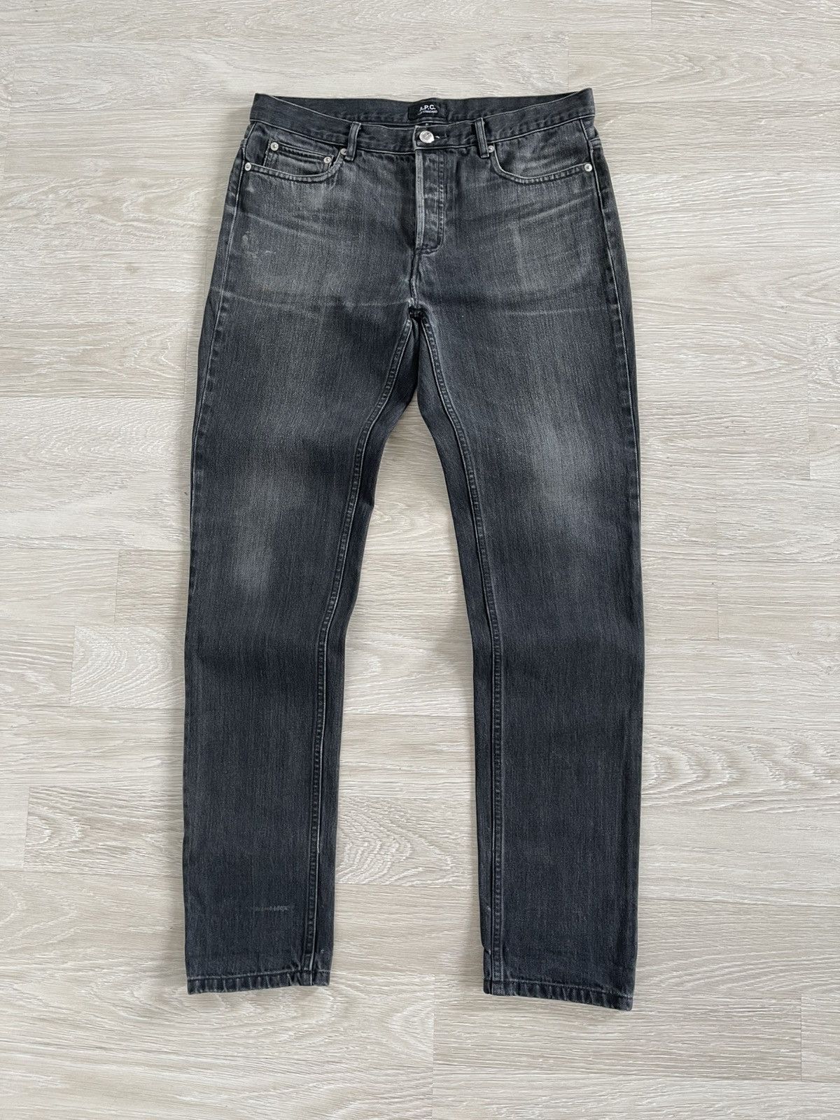 A.P.C. A.P.C. Low Standard Raw Denim Jeans Straight Leg Low Rise Size US 31 - 1 Thumbnail