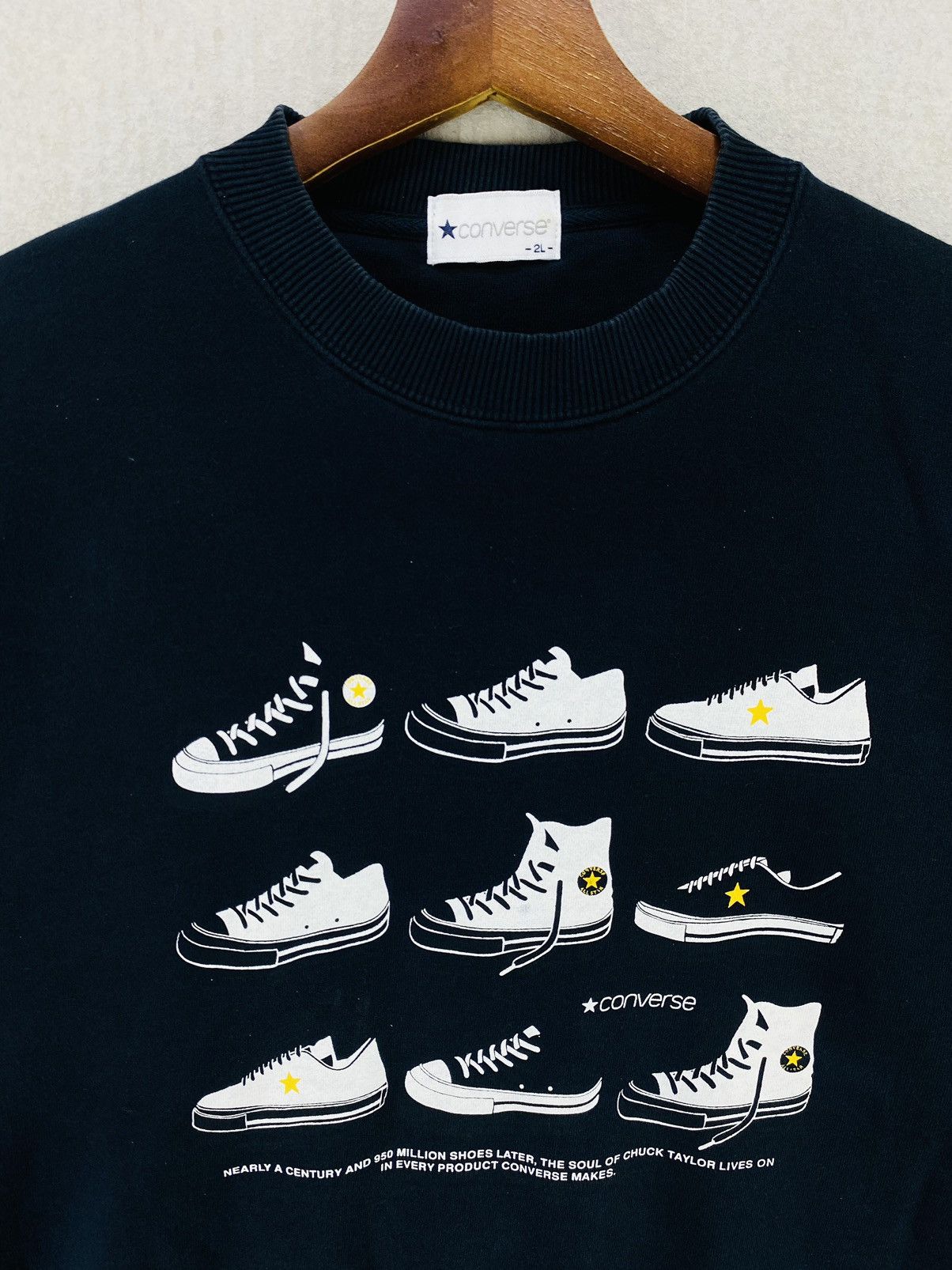 Converse Converse Sweatshirt Big Logo Pullover Crewneck Size US L / EU 52-54 / 3 - 5 Thumbnail