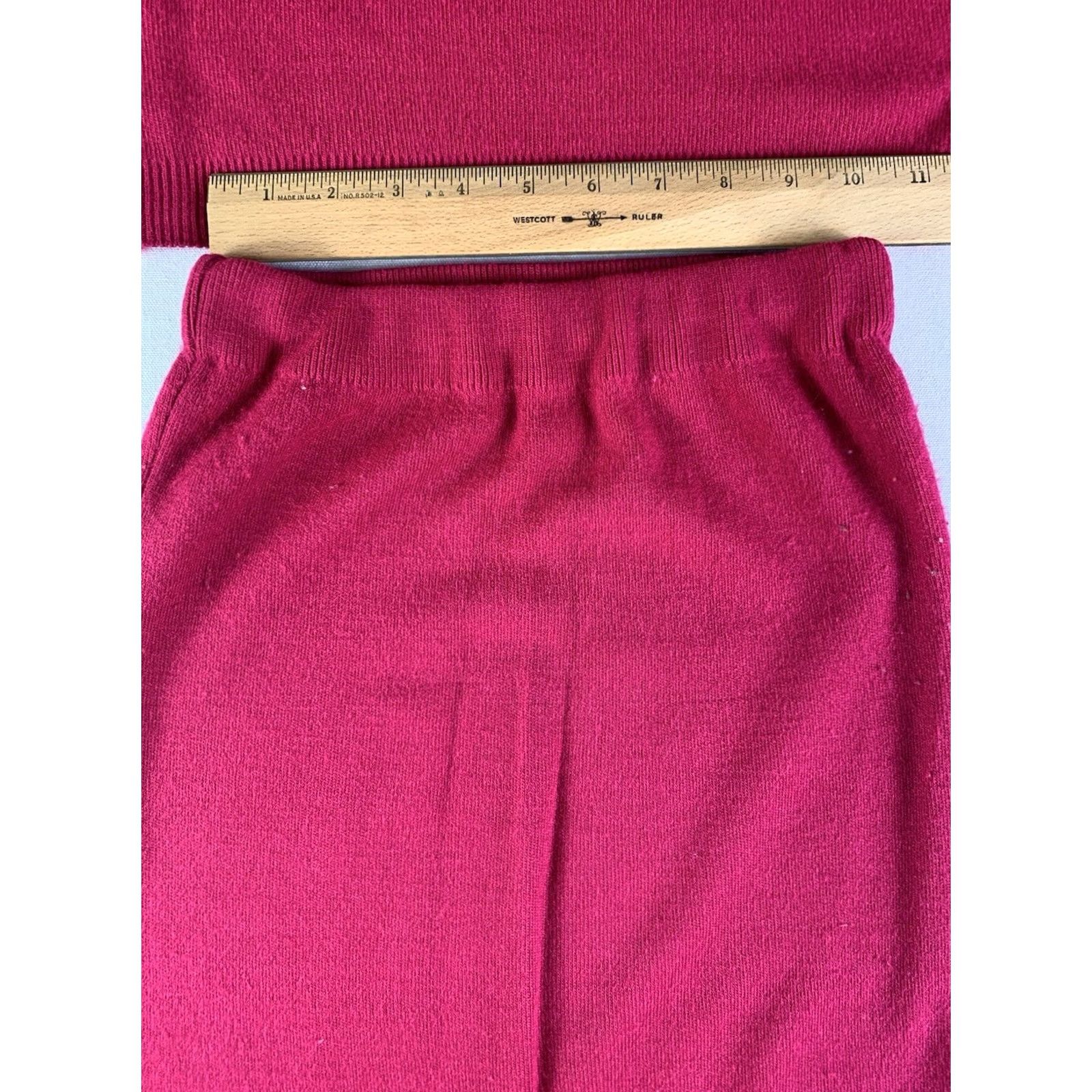 Sears VINTAGE Sears Fashion Top & Skirt Outfit Womens Small Pink Polycotton 1960s Knee Length Disco S/M Size S / US 4 / IT 40 - 3 Thumbnail